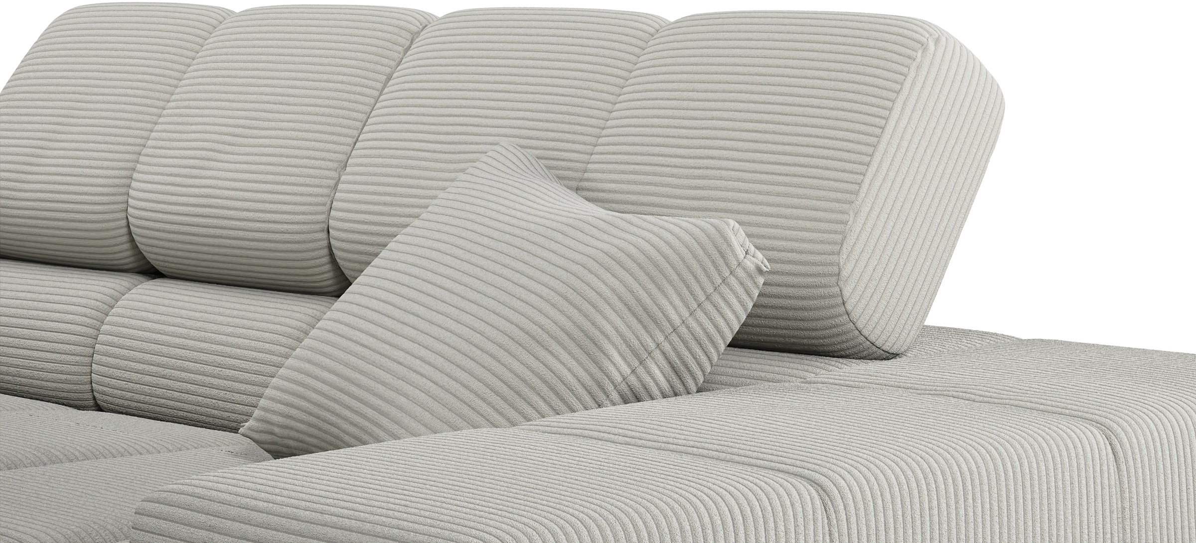 INOSIGN Ecksofa »Ancona incl. Kopfteilverstellung, OTTOs Choice, Breite 319cm, L-Form«, wahlweise motorische Sitztiefenverstellung, auch in Cord + Easy Care