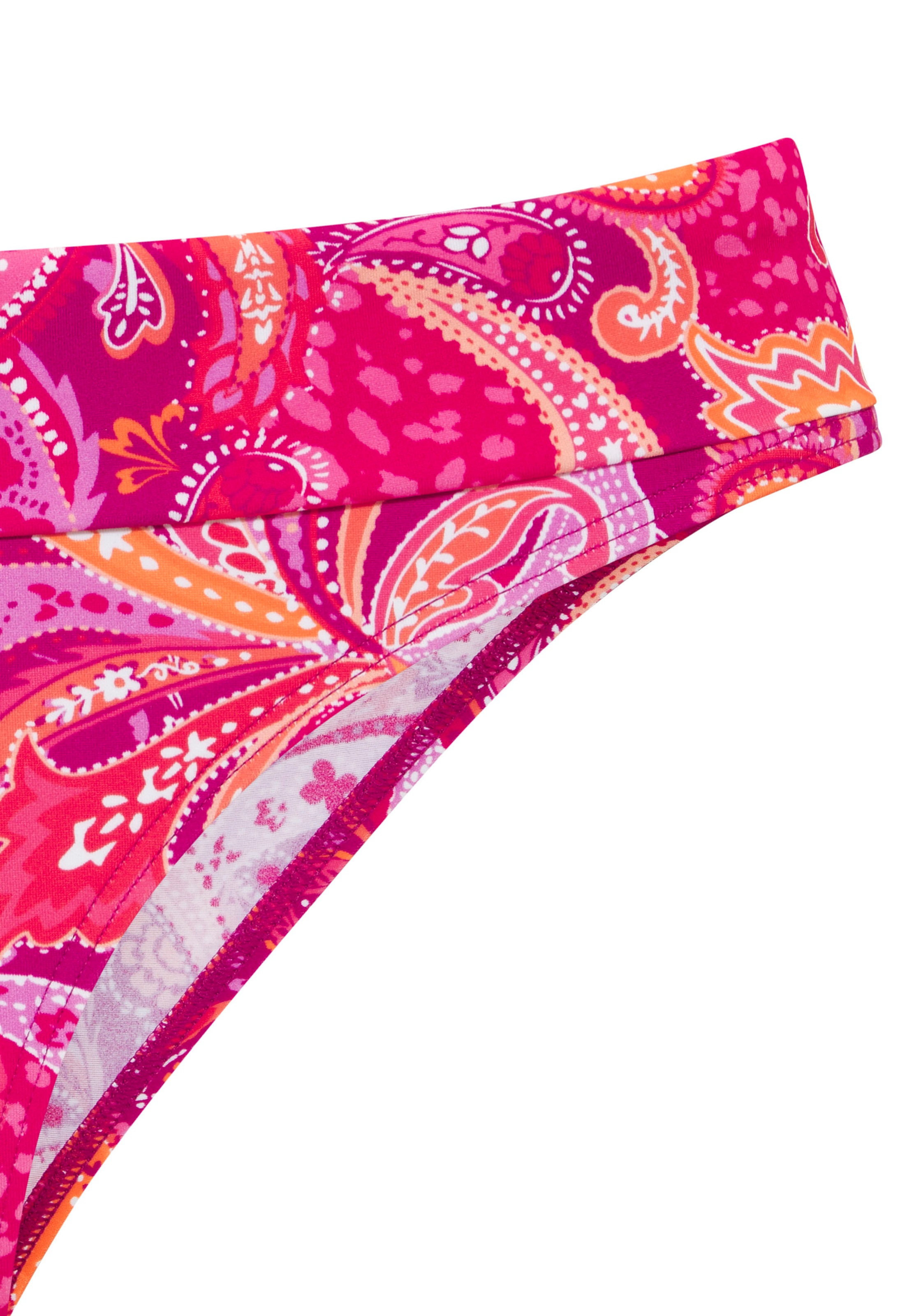Vivance Bikini-Hose »Pretty«, mit Umschlagbund und modischem Paisleymuster
