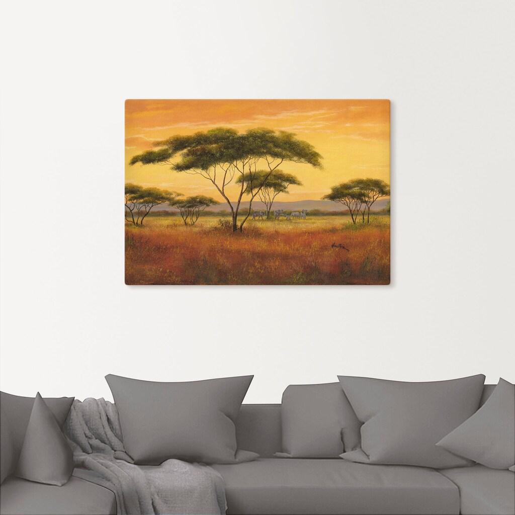 Artland Wandbild »Afrikalandschaft«, Afrika, (1 St.)