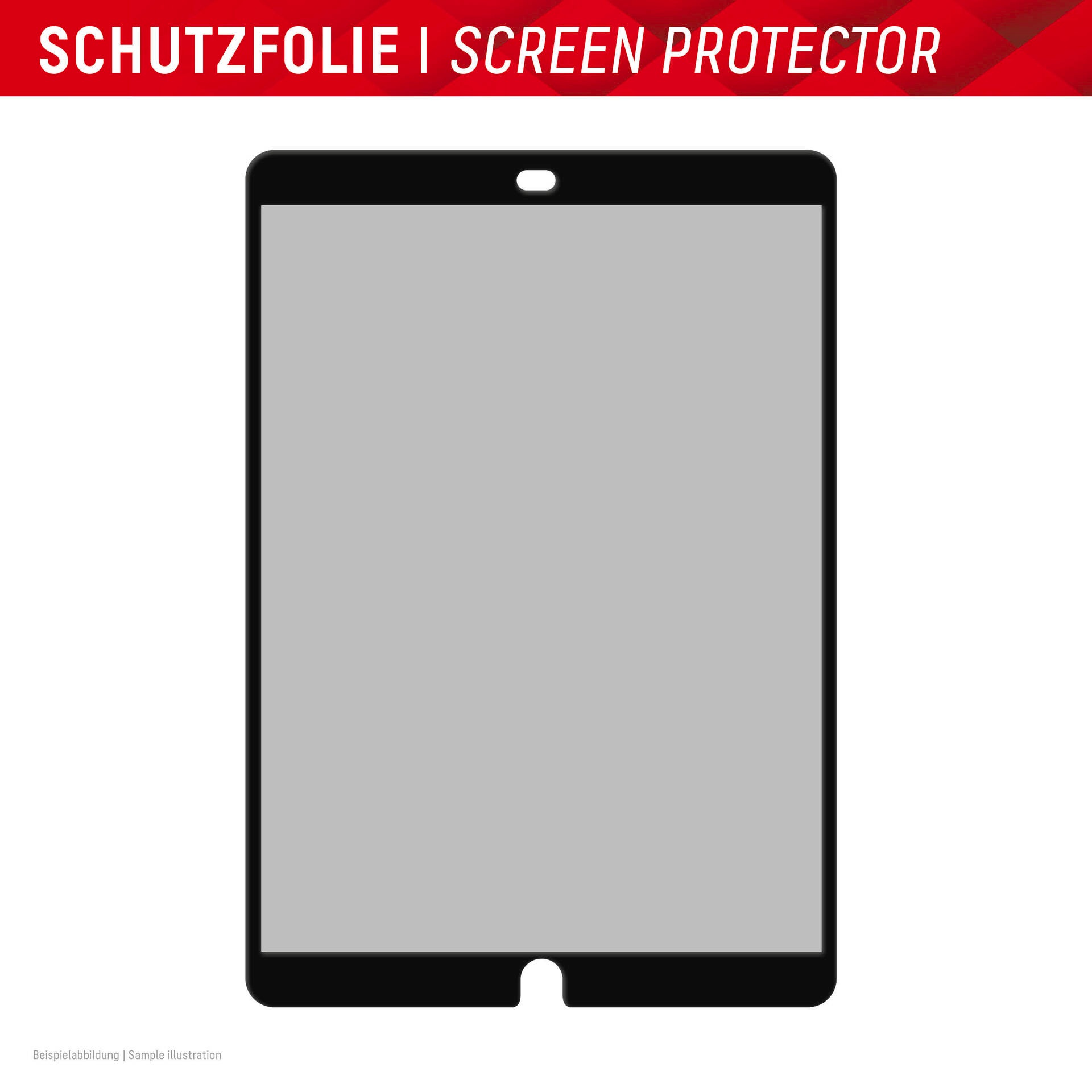 Displex Displayschutzfolie »Tablet Privacy Safe« für Apple iPad 10,2 (7/8/9 Gen) Blickschutzfolie, Schutzfolie, Bildschirmschutz, kratz- & stoßfest