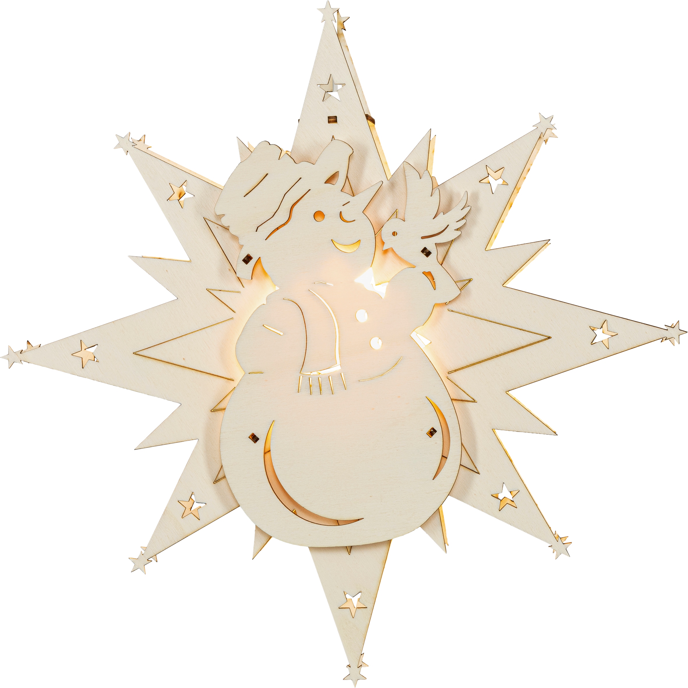 SAICO Original LED Fensterbild »Schneemann, inkl. LED-Leuchtmittel, warmwei günstig online kaufen