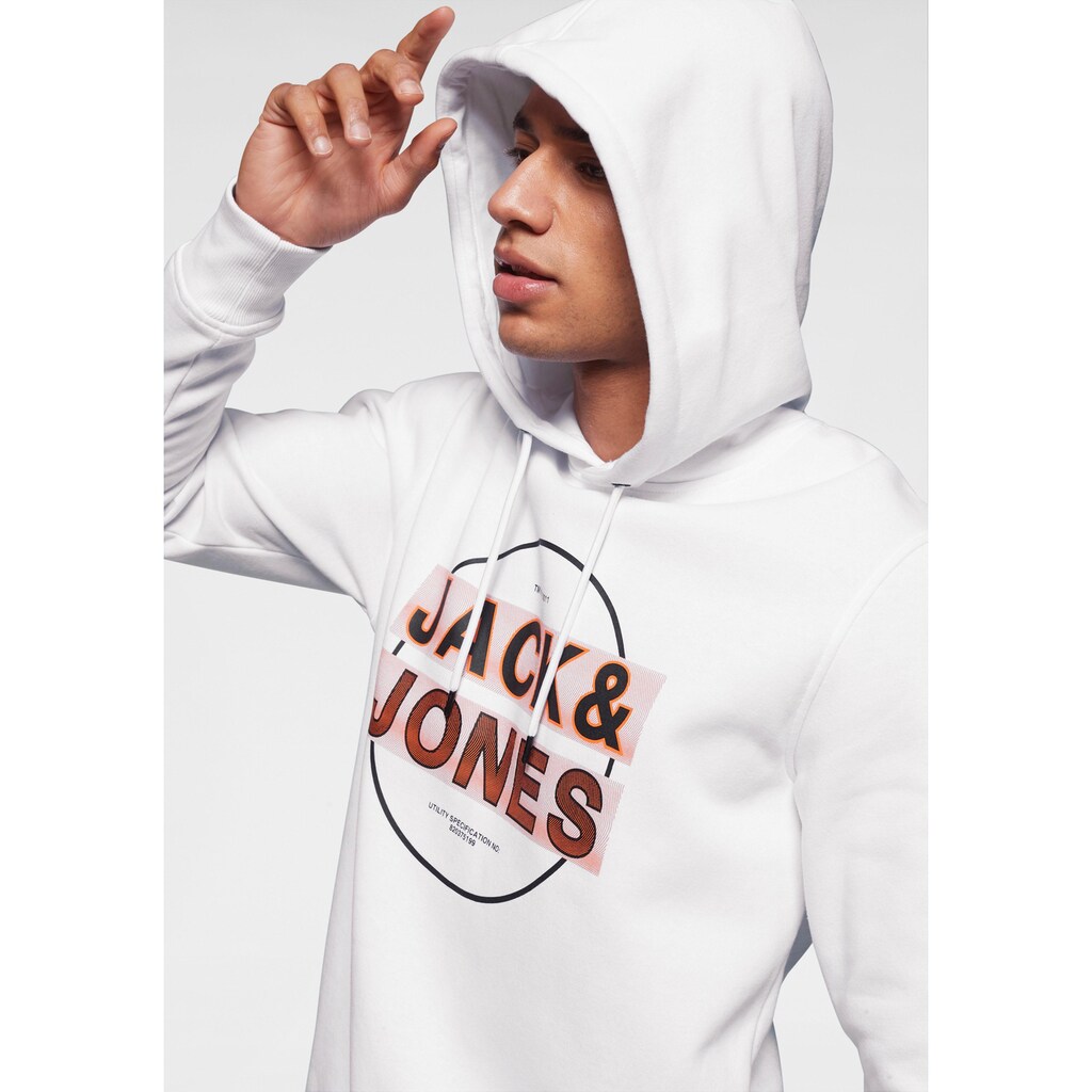 Jack & Jones Kapuzensweatshirt, mit Logodruck