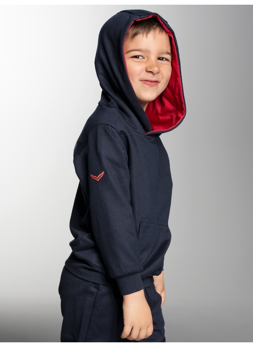 Trigema Sweatshirt »TRIGEMA Kapuzenpullover mit Kängurutasche«