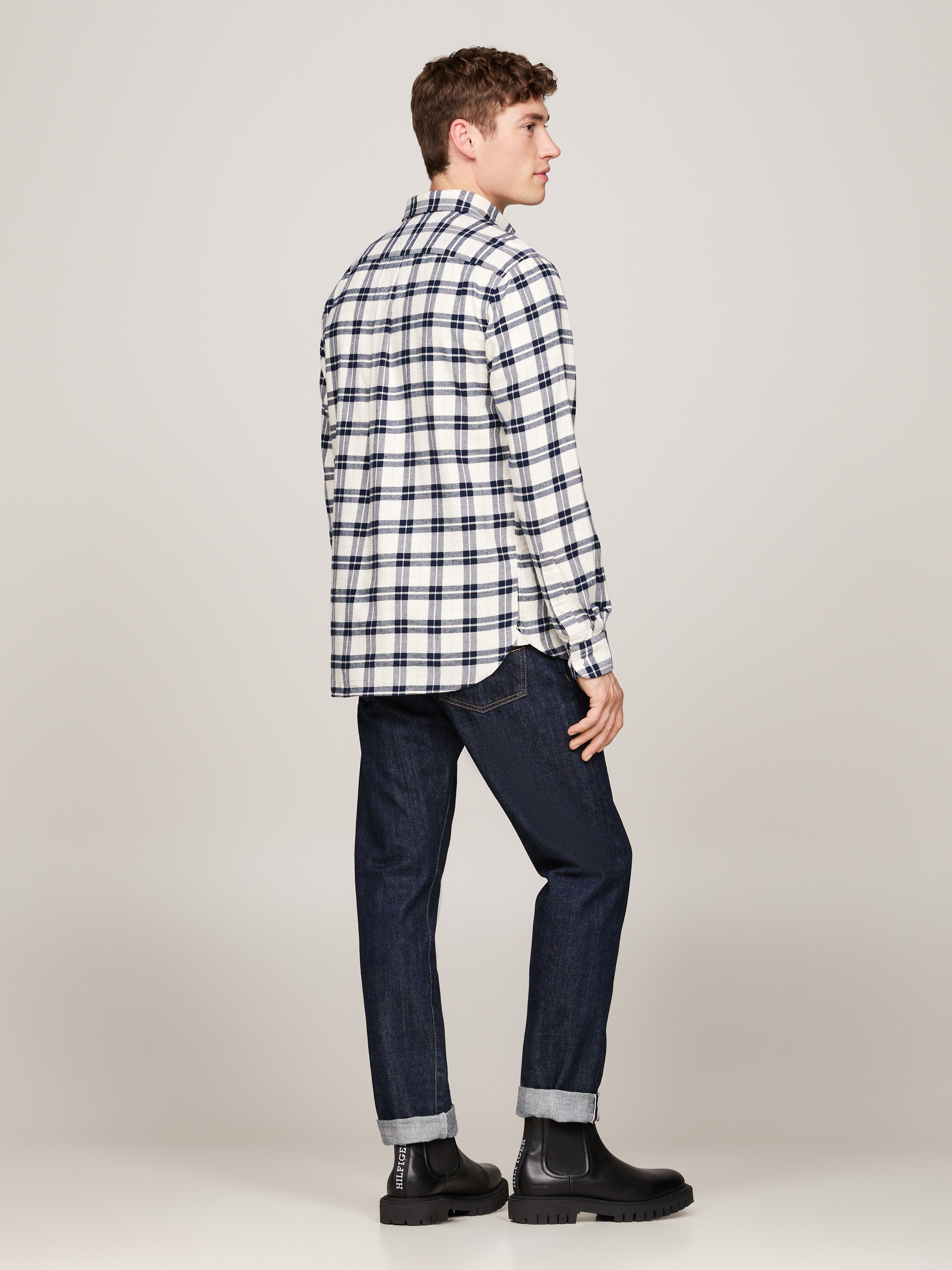 Tommy Hilfiger Langarmhemd »BRUSHED EASY CHECK Regular Fit SHIRT« mehrfarbig kariert