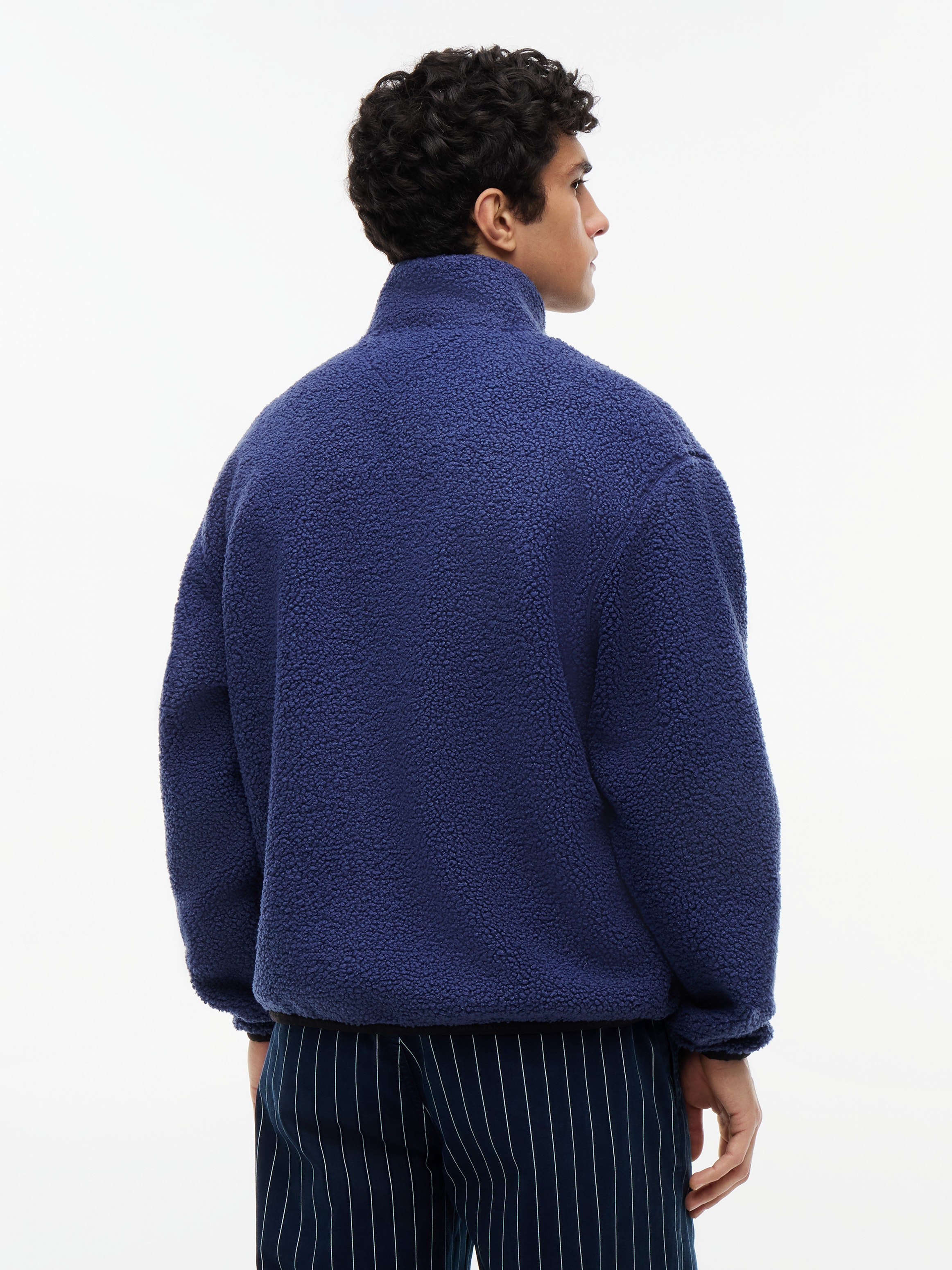 Tommy Jeans »TJM BADGE TEDDY« Stehkragen, Teddyfleece, relaxed fit