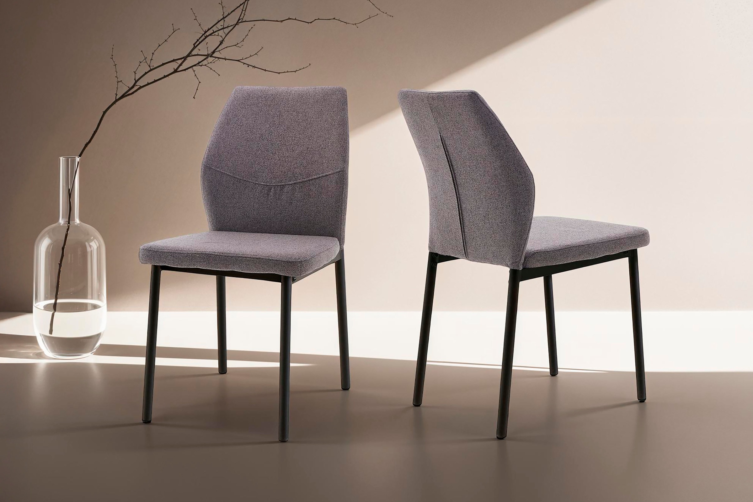 Home affaire Esszimmerstuhl »Lumos«, (Set), 2 St., Webstoff, Webstoff in vi günstig online kaufen