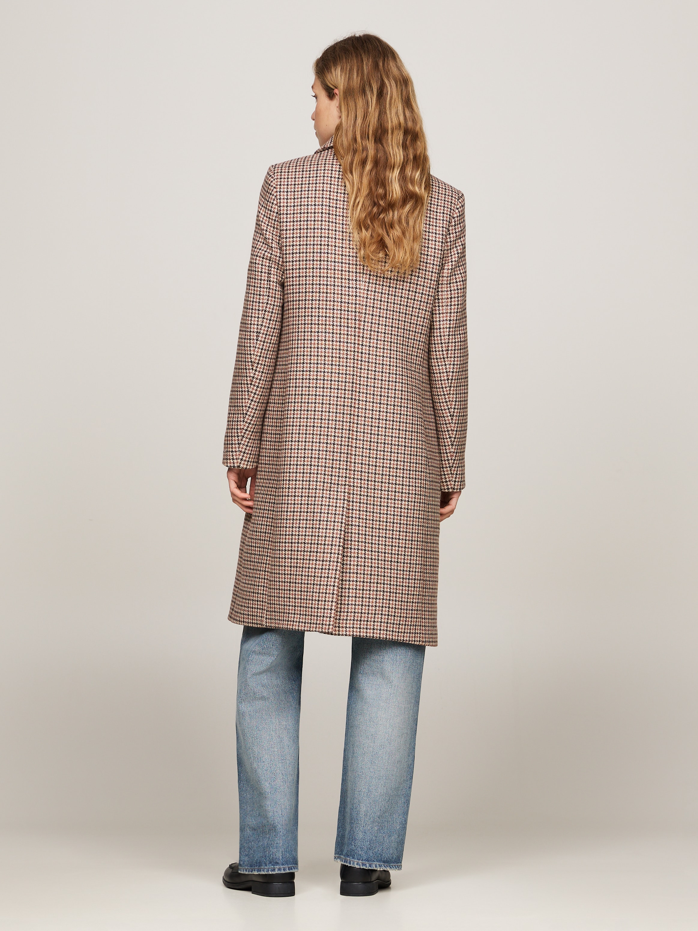 Tommy Hilfiger Kurzmantel »WOOL BLEND CLASSIC CHECK COAT«, im Karodessin