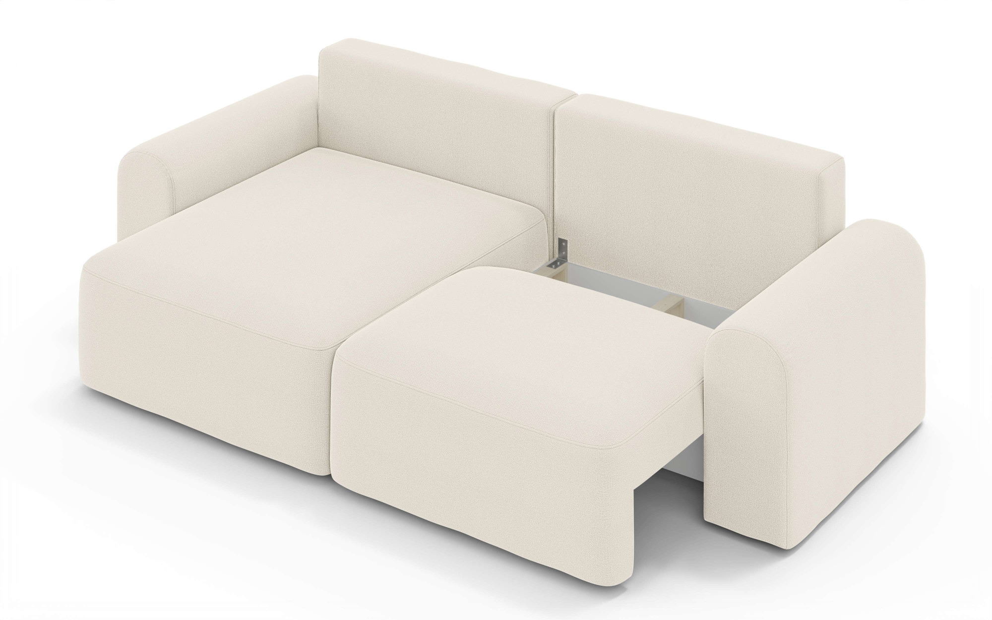 OTTO home Ecksofa »LEOO universell Schlafsofa mit Bettkasten, Maße B/T/H: 272/152/84,5 cm«, L-Form mit Recamiere rechts oder links montierbar, hoher Sitzkomfort