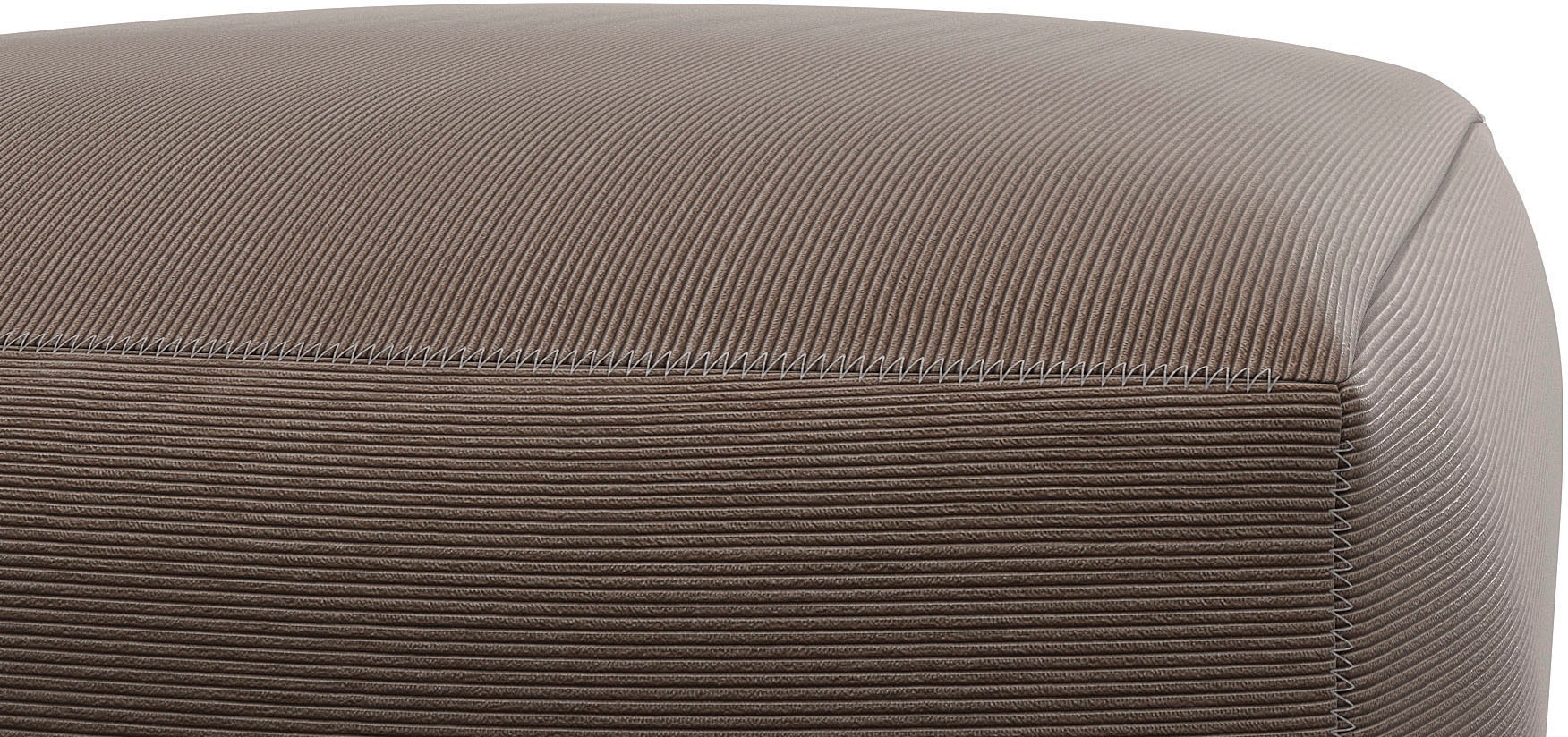 FLEXLUX Pouf »Lucera«, modern & anschmiegsam, Kaltschaum, Stahl-Wellenunterfederung