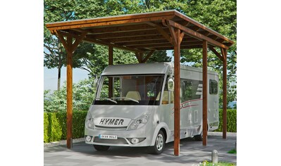 Skanholz Einzelcarport »Caravan-Emsland«, Leimholz-Nordisches Fichtenholz, 341 cm, braun kaufen