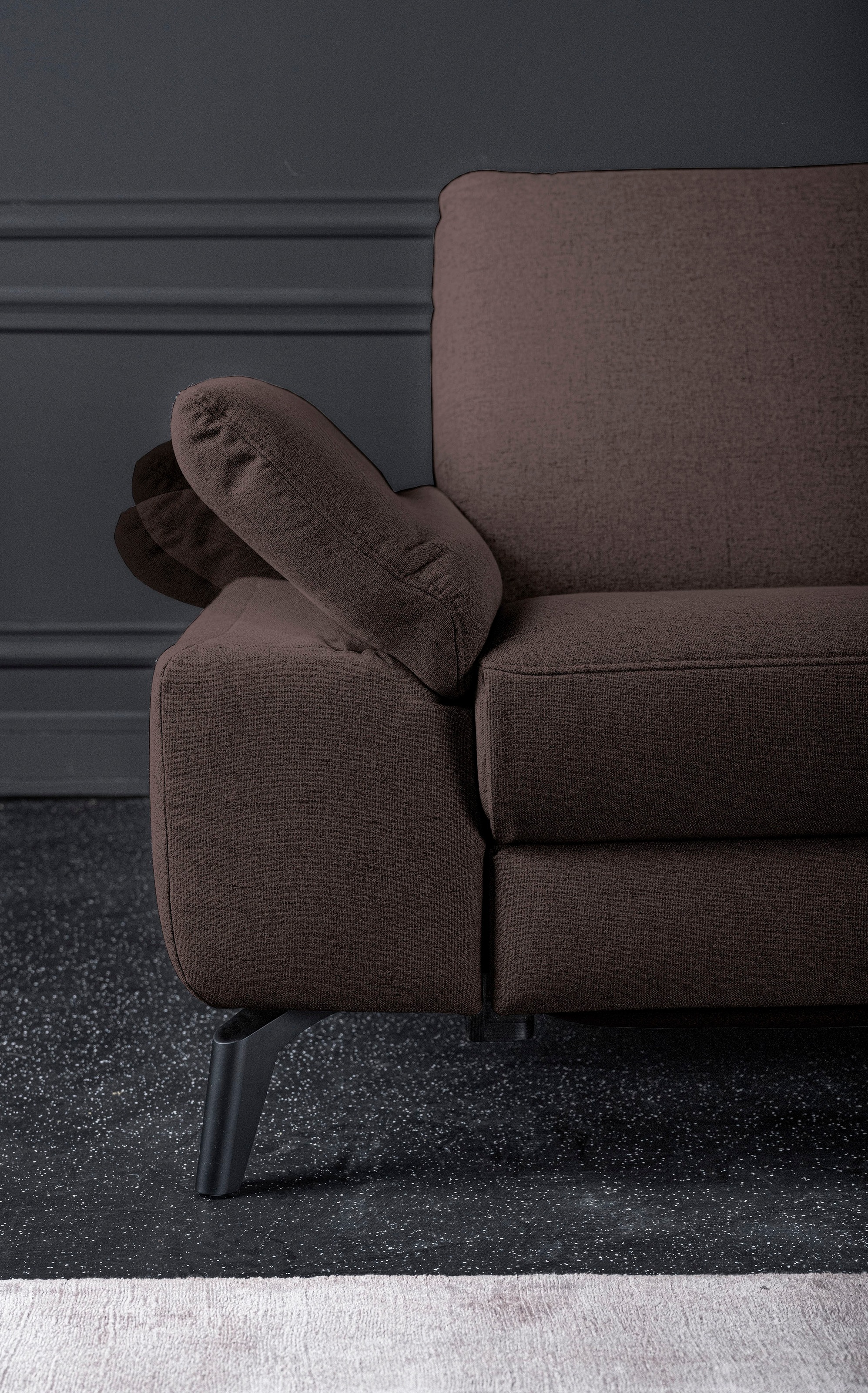 alina Ecksofa, inkl. Kopfstützen, wahlweise mit Relaxfunktion, Breite: 243 cm