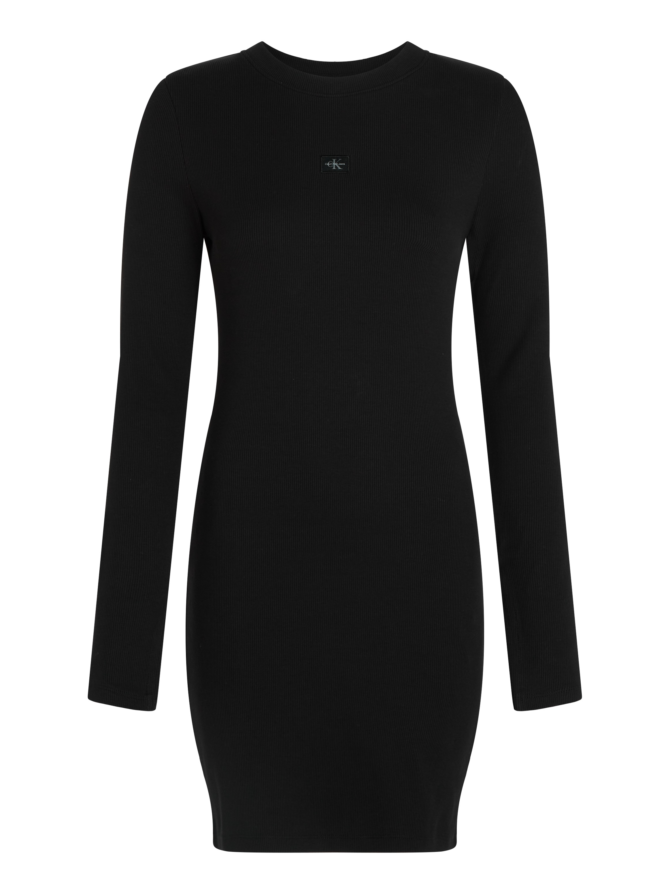Calvin Klein Jeans Maxikleid »WOVEN LABEL RIB SHORT DRESS«, mit Logodruck