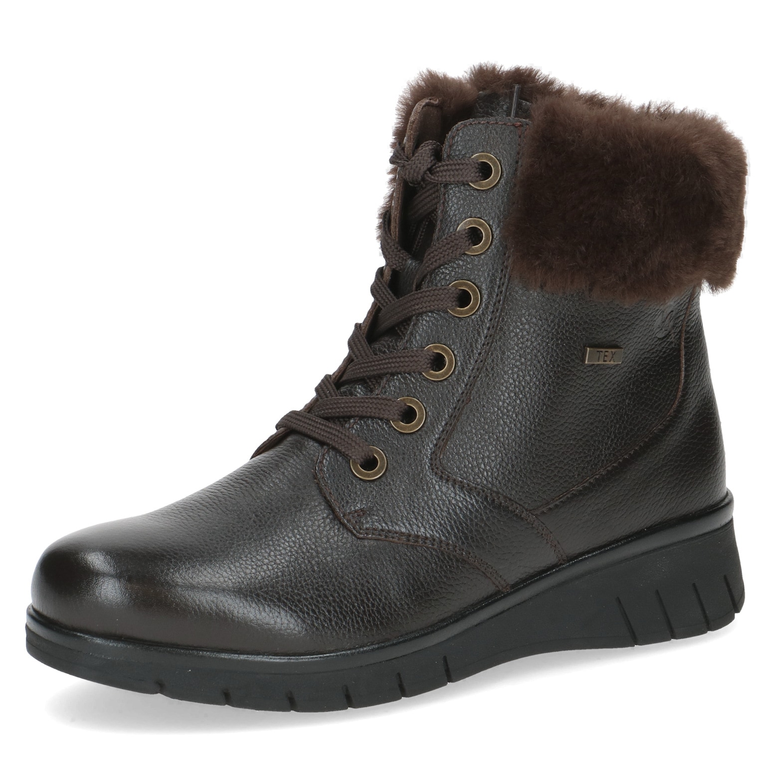 Caprice Winterboots  , Keilabsatz, Schnürboots, Schnürstiefelette in Weite H (sehr weit)