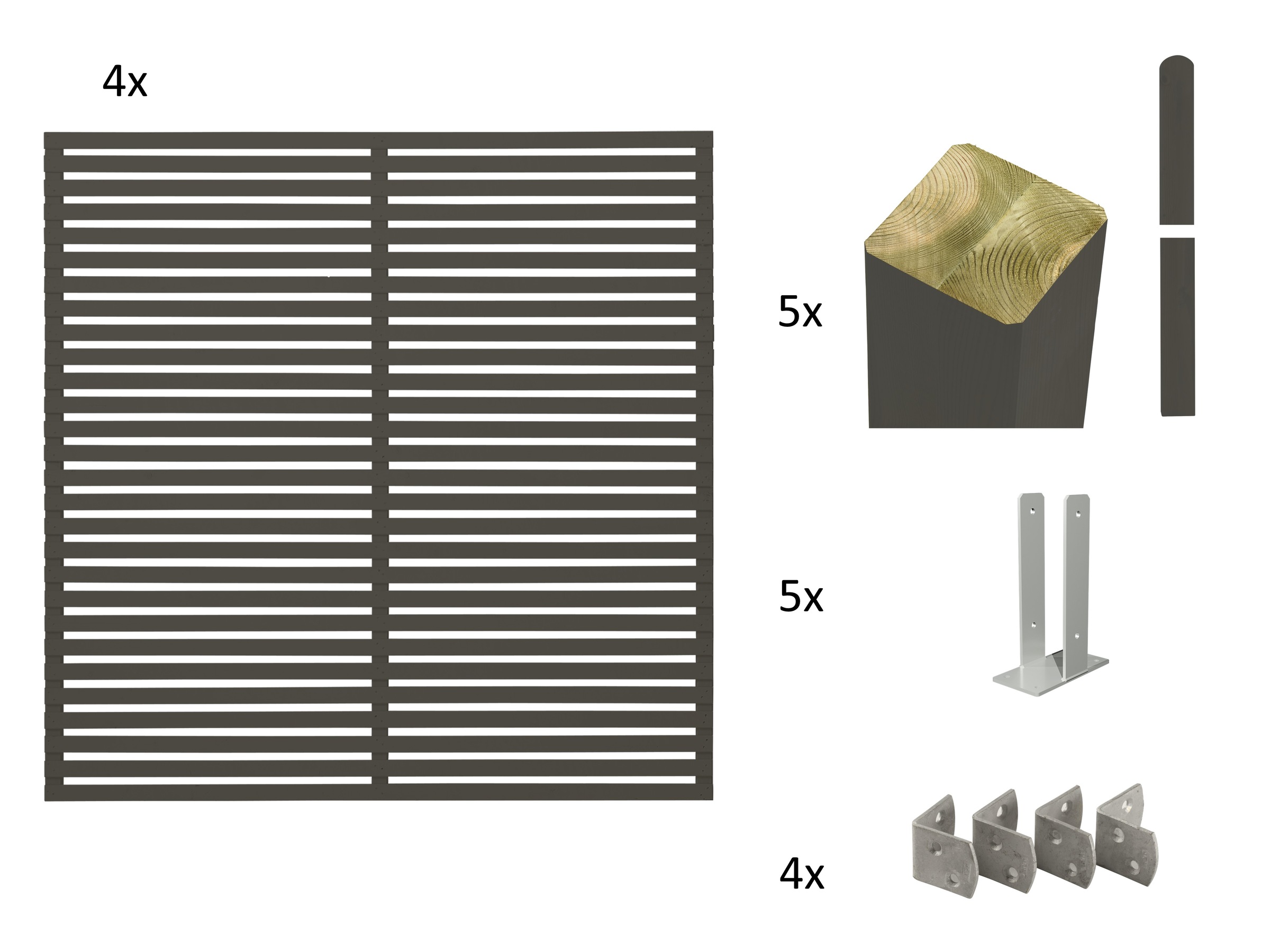 PLUS Sichtschutzelement »Tokyo«, für Montage auf bestehendem Fundament