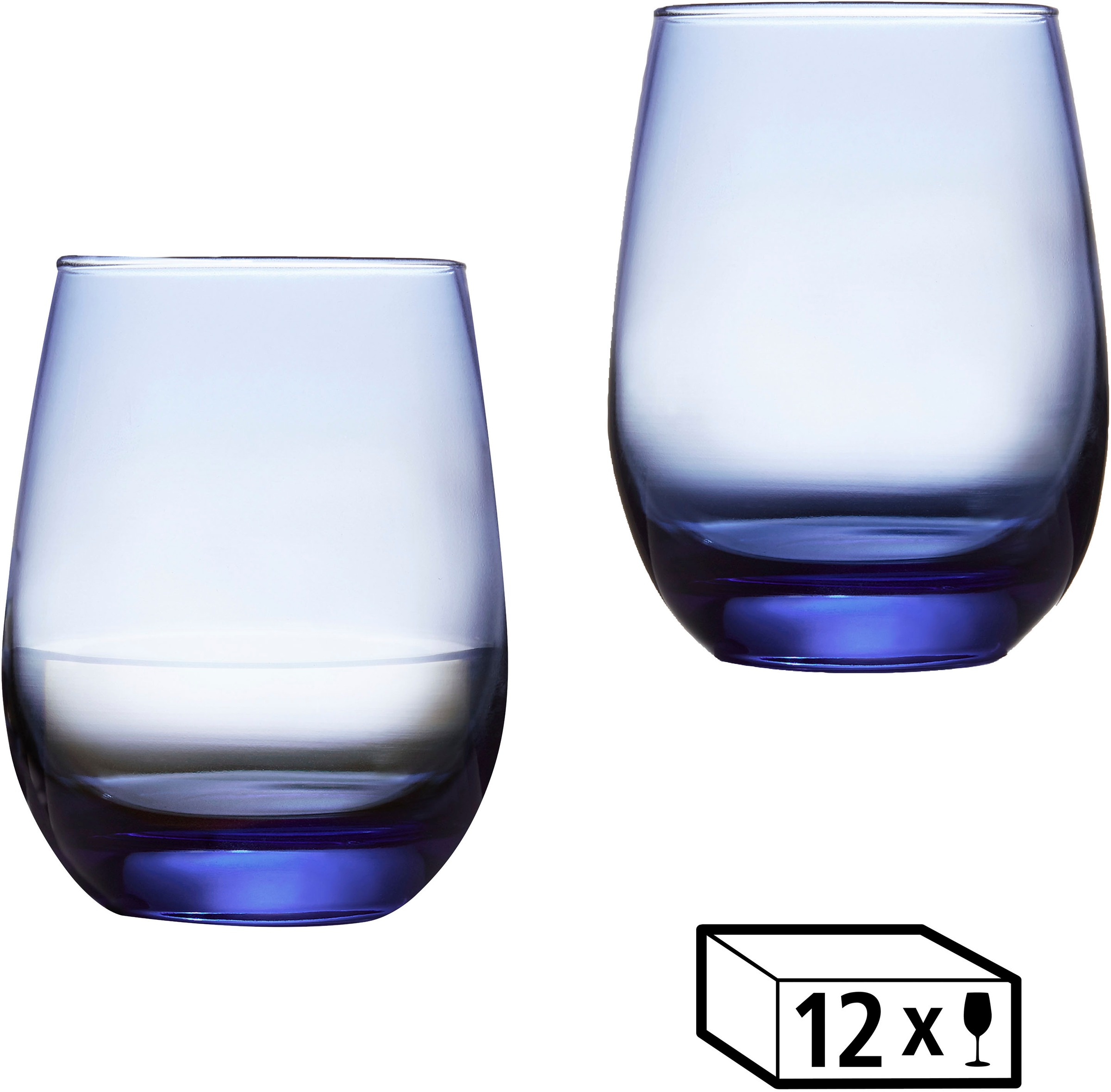 LIBBEY Gläser-Set »Libbey Weinglas, 12er Set -STEMLESS-« 451 ml, hochwertig günstig online kaufen