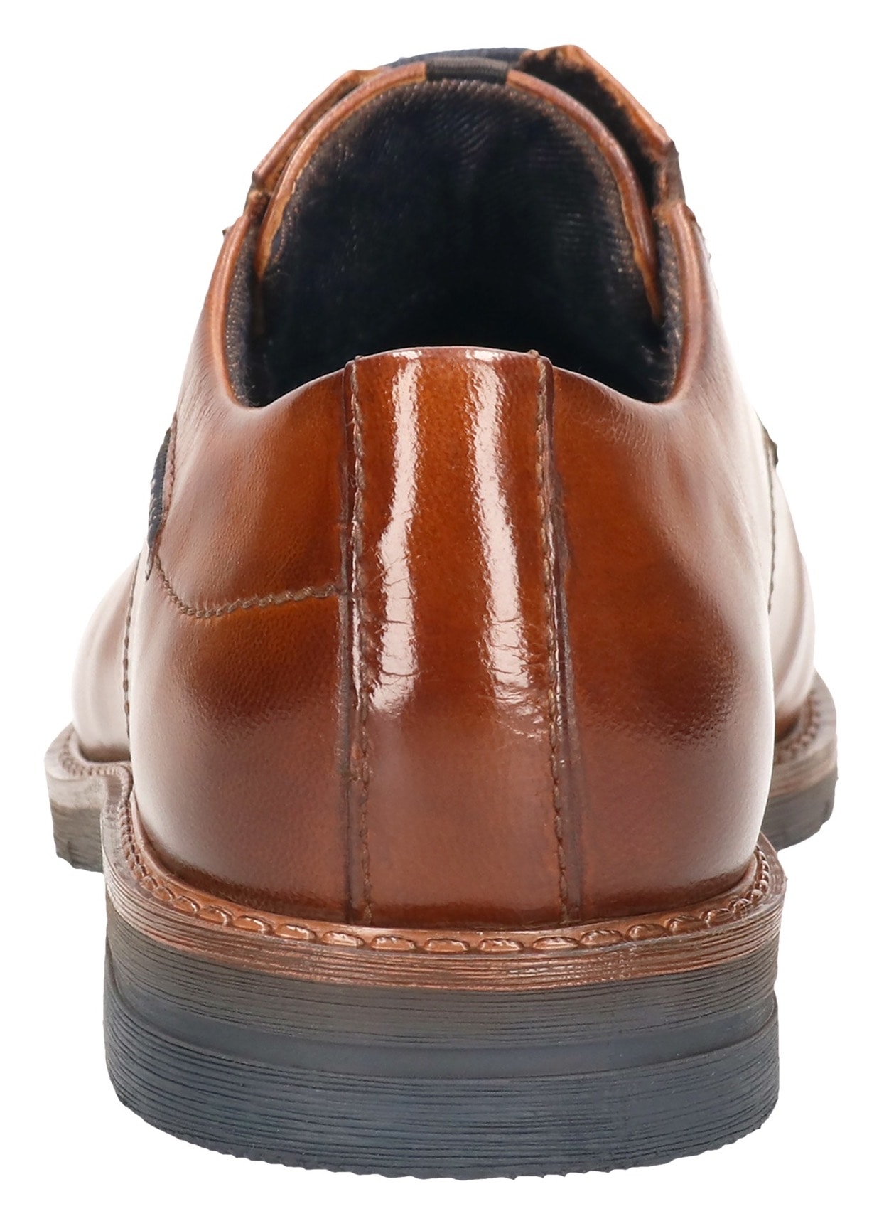 bugatti Schnürschuh, Businessschuh, Abendschuh mit kleinen Stretcheinsätzen, Weite G