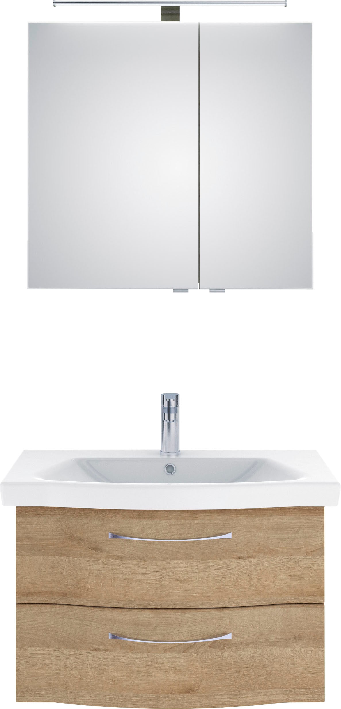 Saphir Badmöbel-Set »6005 Sprint 2-teilig, Keramik-Waschtisch mit LED-Spieg günstig online kaufen