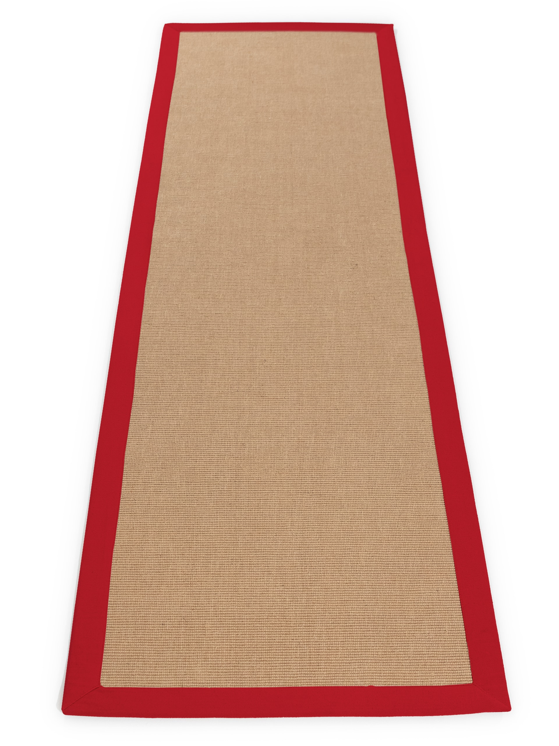 carpetfine Läufer »Sisal«, rechteckig, 5 mm Höhe, mit farbiger Bordüre, Anti Rutsch Rückseite