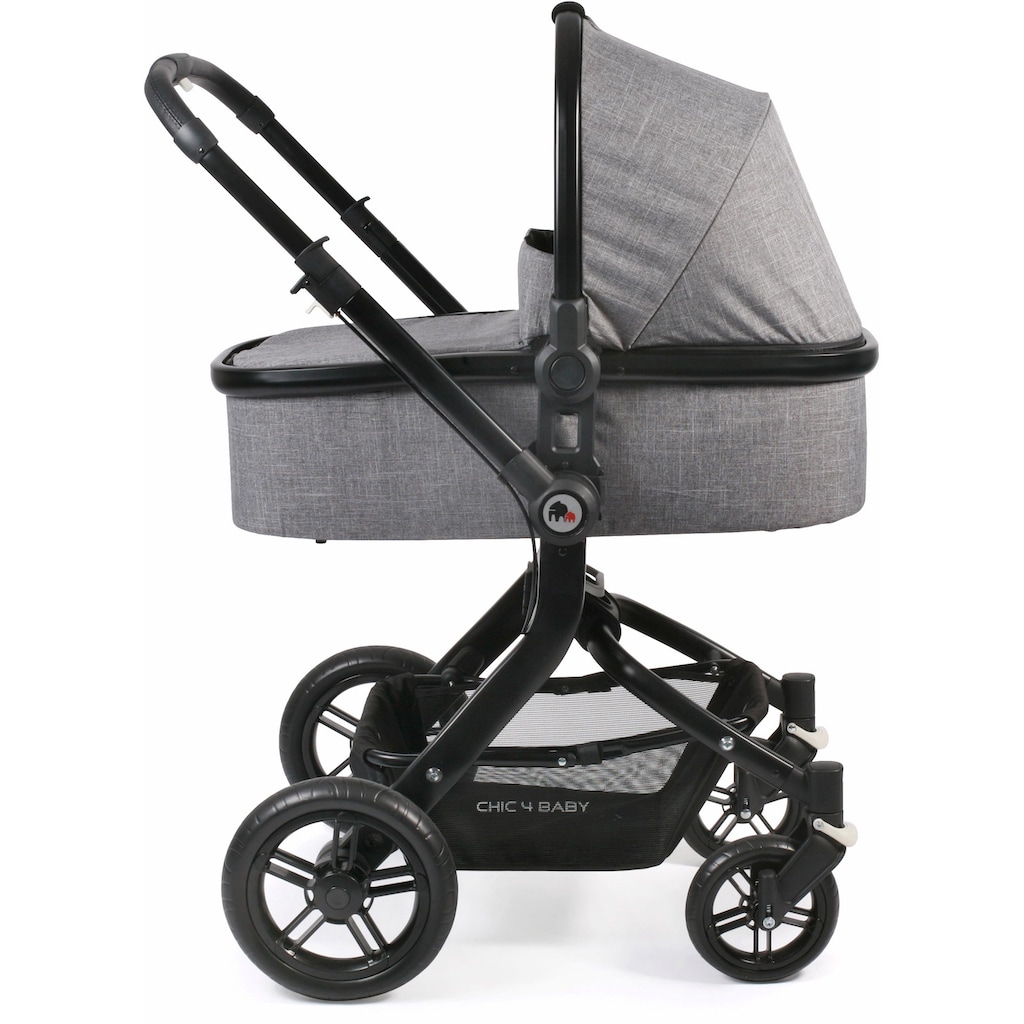 CHIC4BABY Kombi-Kinderwagen »Tano, grau«, 15 kg