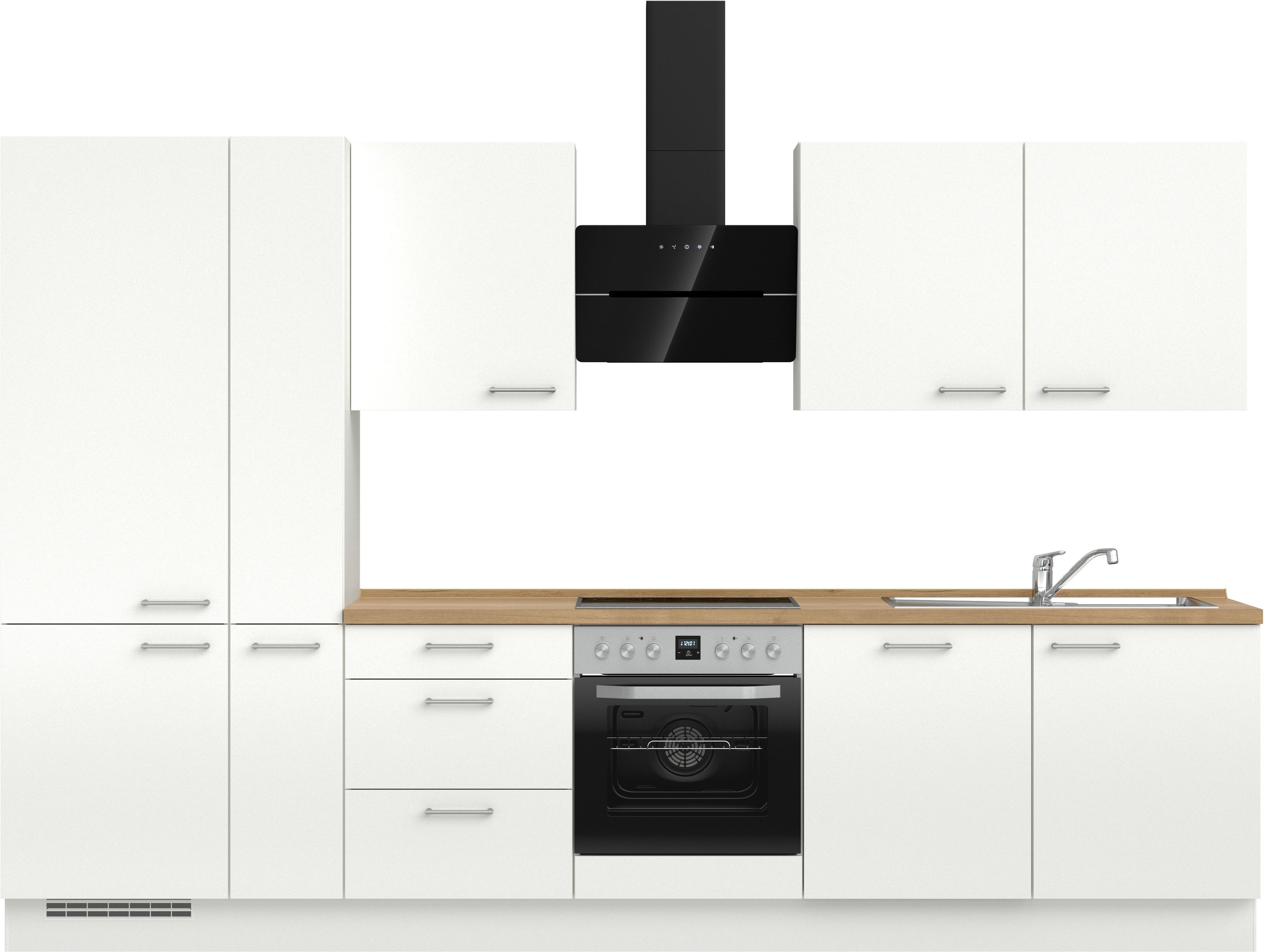 nobilia® Küchenzeile »"Laser II", Ausrichtung wählbar, Breite 330 cm« vormo günstig online kaufen