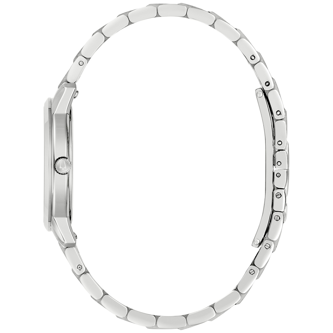 Bulova Quarzuhr »Sutton« Armbanduhr, Damenuhr, Edelstahlarmband, analog, Datum