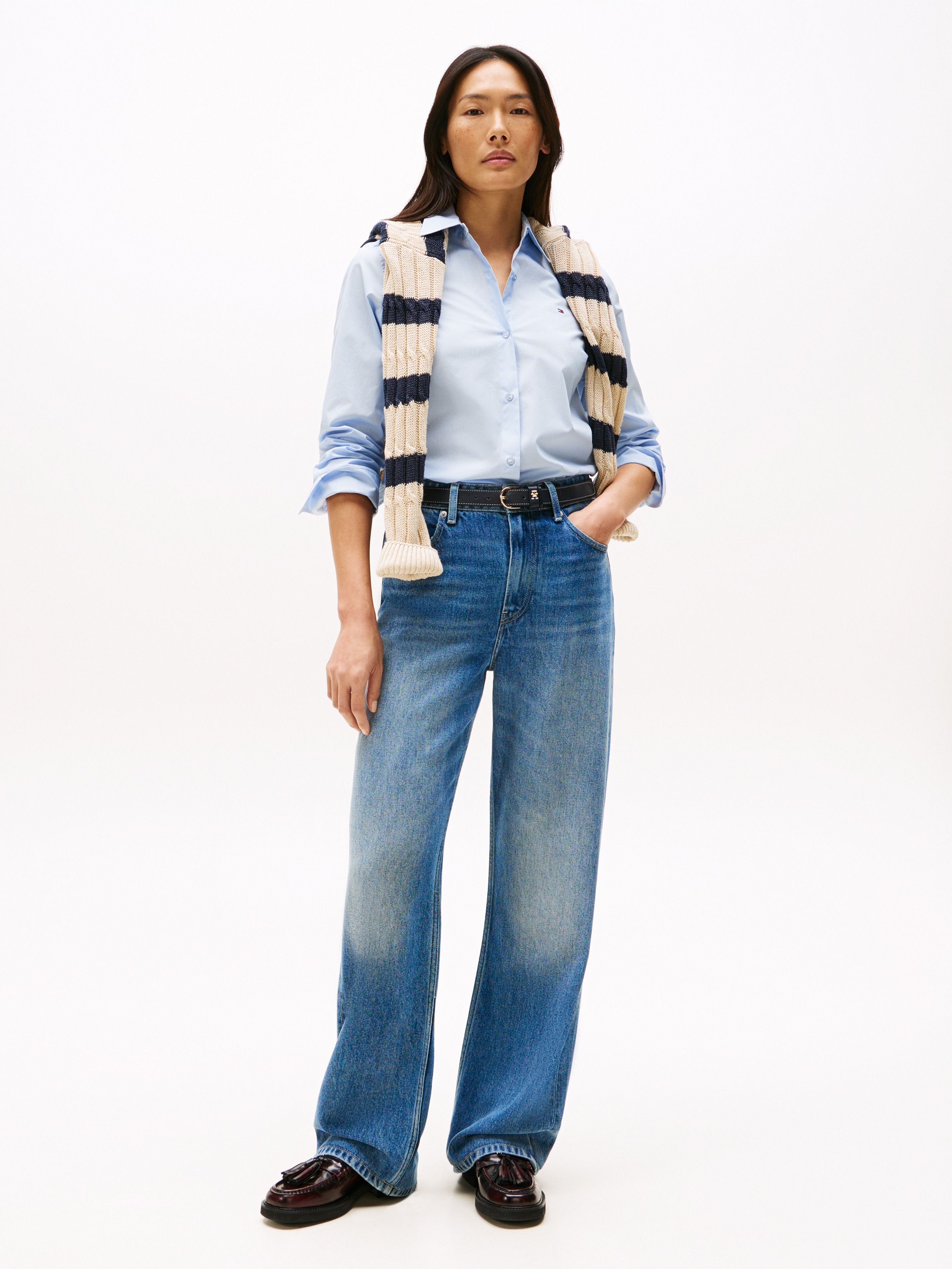 Tommy Hilfiger Hemdbluse »ESS POPLIN REGULAR SHIRT« Langarm, Regular Fit