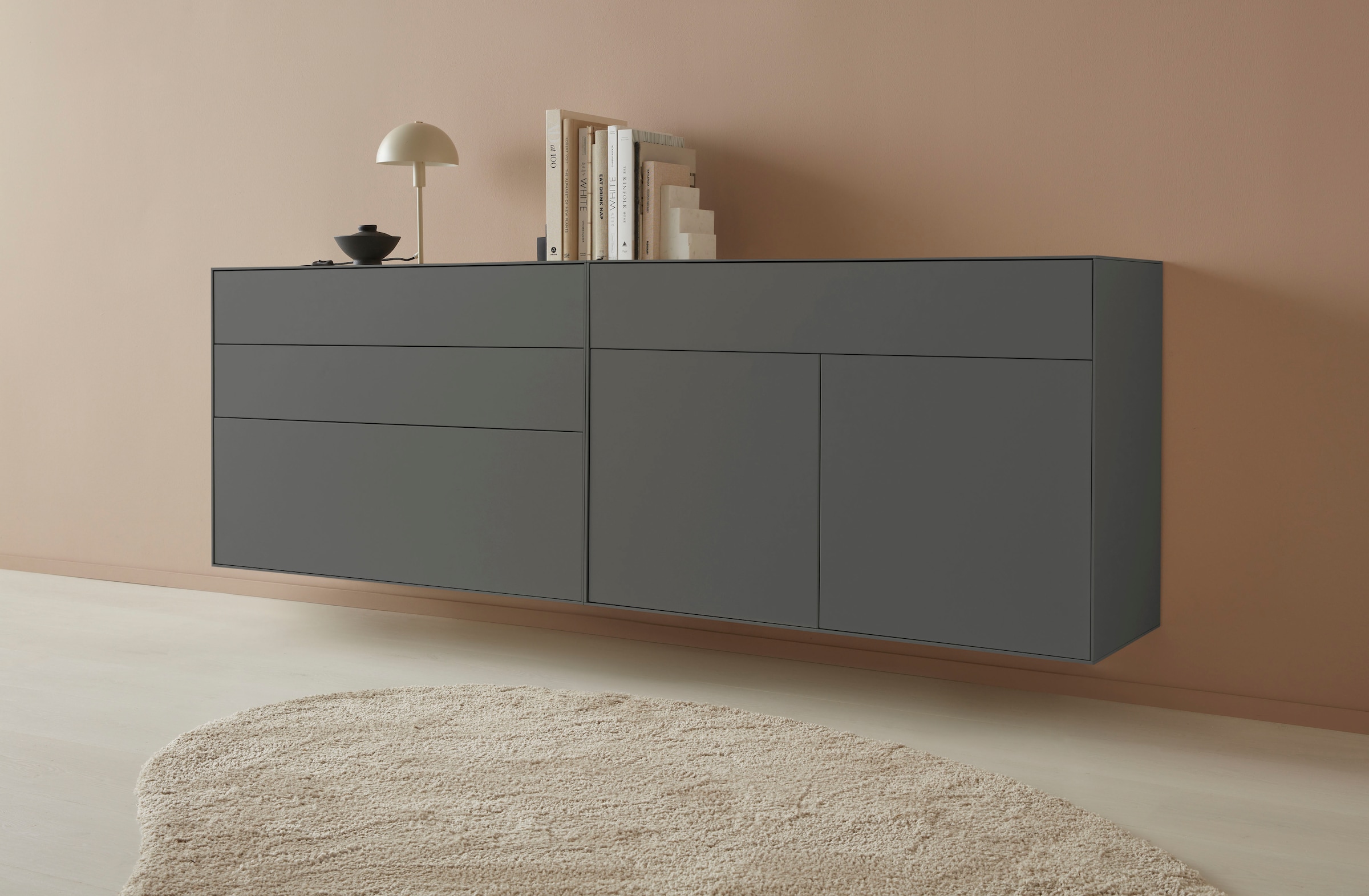 LeGer Home by Lena Gercke Sideboard »Essentials«, Breite: 112cm, MDF lackiert, Push-to-open-Funktion