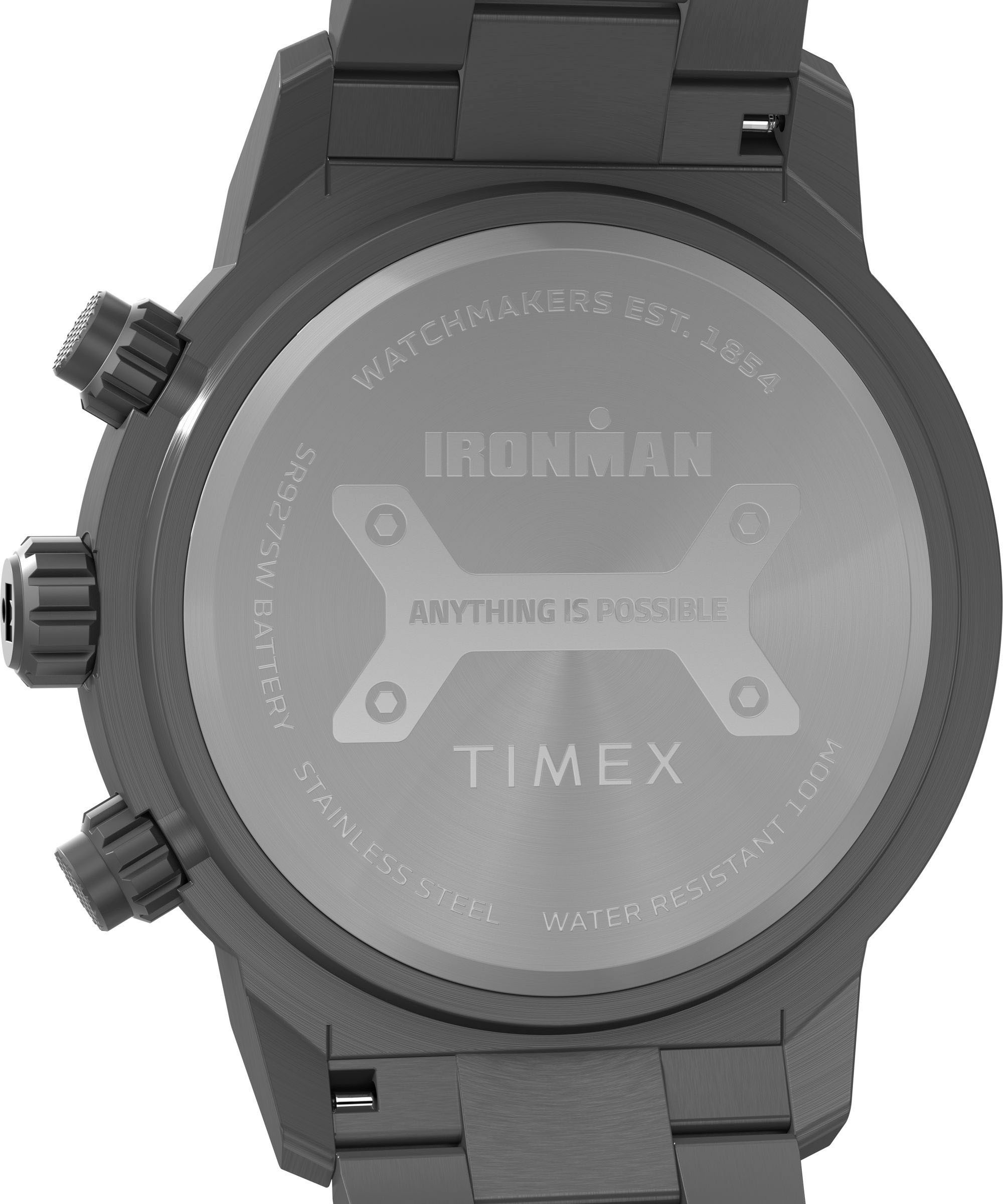 Timex Chronograph »ADRENALINE«, Quarzuhr, Armbanduhr, Herrenuhr,Edelstahlarmband,Stoppfunktion