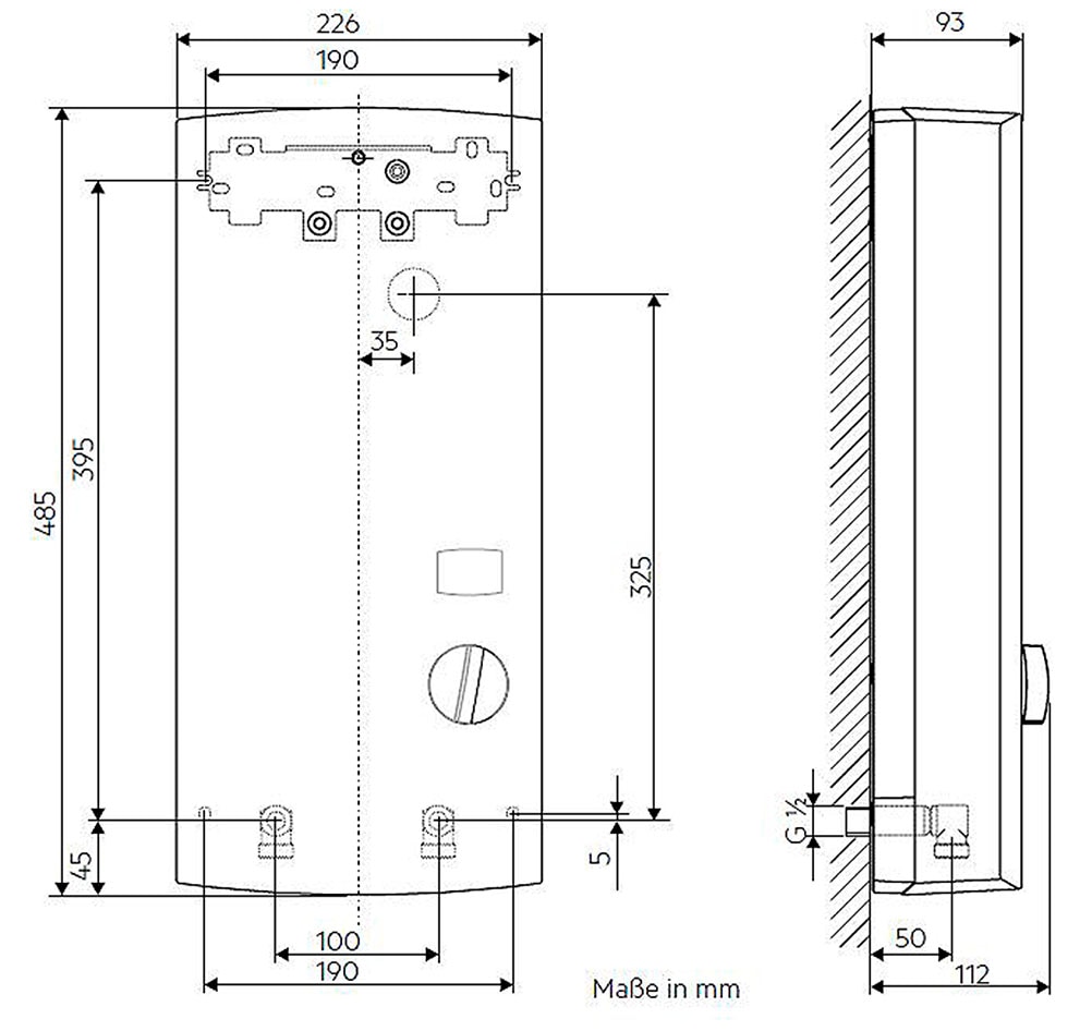 AEG-Haustechnik Komfort-Durchlauferhitzer »DDLE LCD 18/21/24 kW, gradgenaue Temperaturwahl«, LC-Display