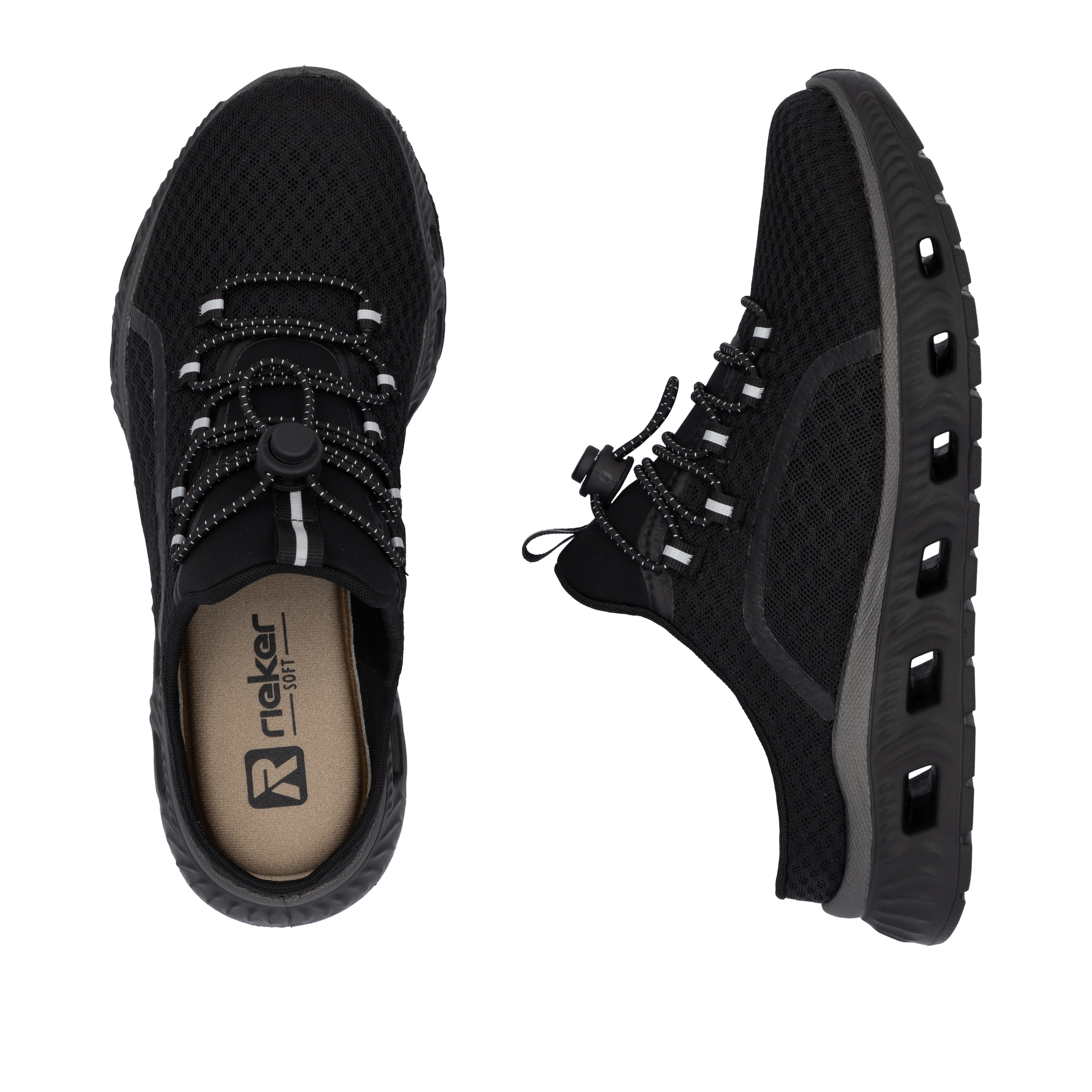 RIEKER Sport Clog, Outdoormode, Plateau, Sommerschuh mit MemoSoft-Ausstattung