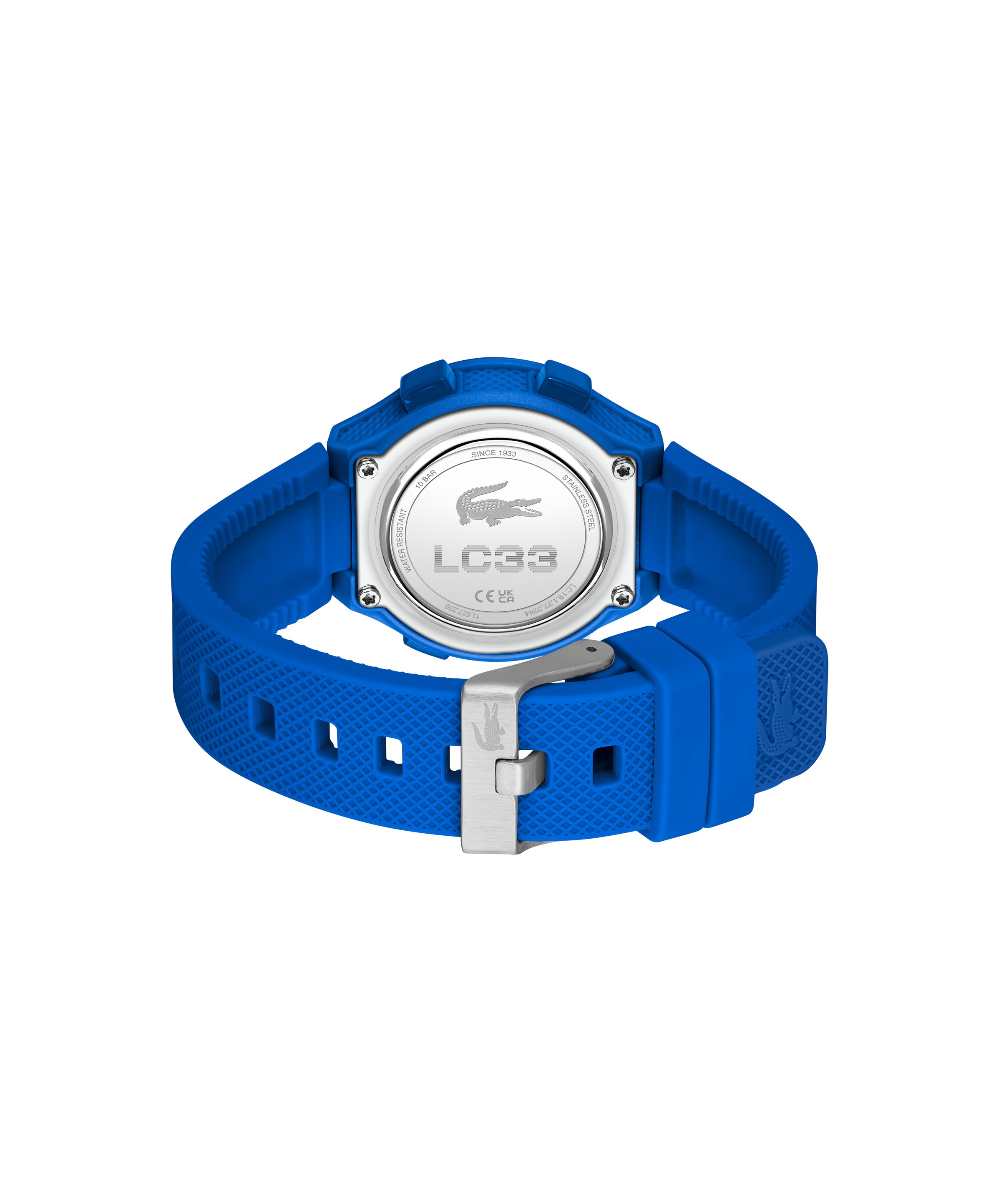 Lacoste Chronograph »LC33«, Quarzuhr, Armbanduhr, Silikonarmband, digital, Tag, Stoppfunktion