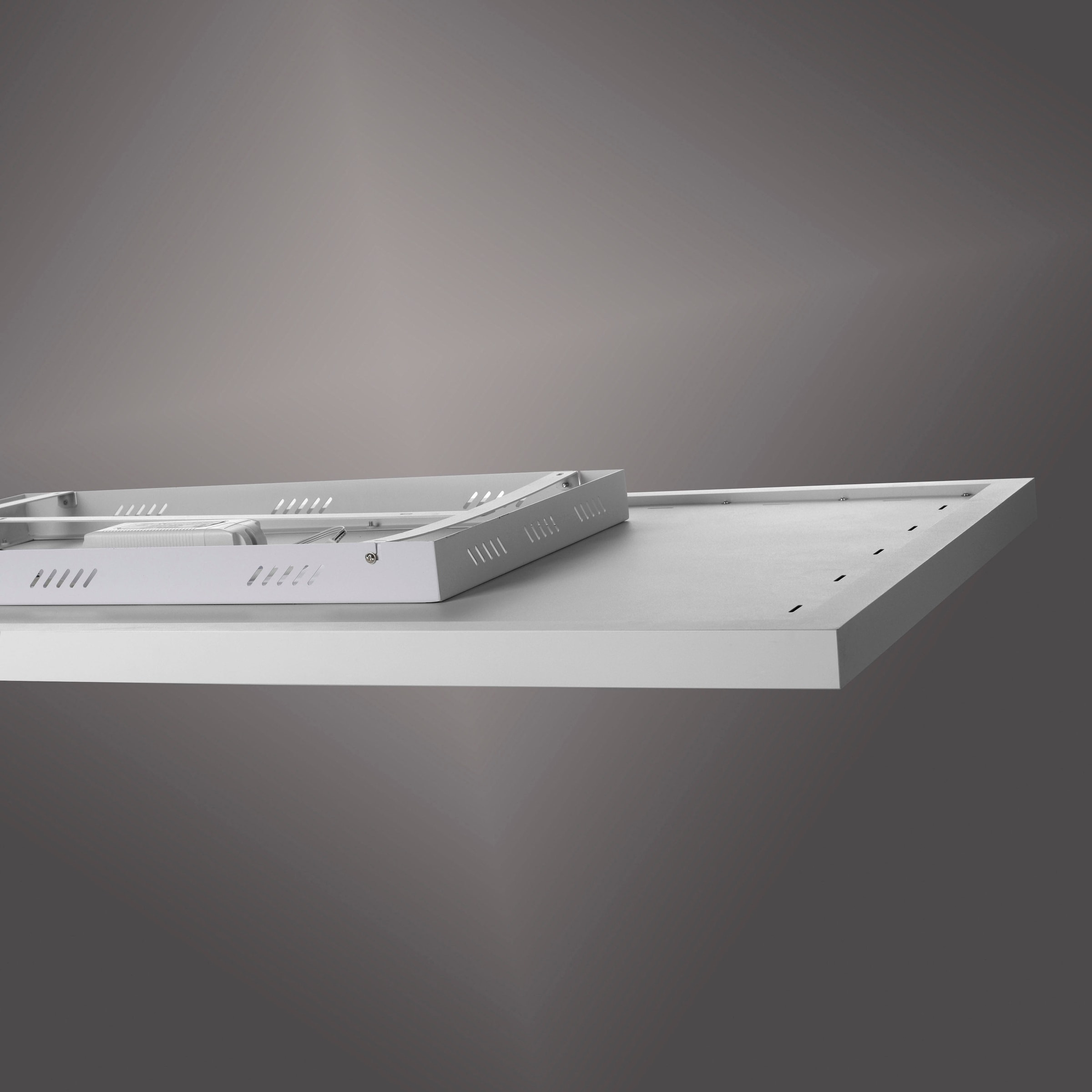 JUST LIGHT Deckenleuchte »BEROA«, 1 flammig, Leuchtmittel LED-Board | LED fest integriert, Deckenpanel mit IR-Heizung 800W, Funk Fernbed., Funkthermostat