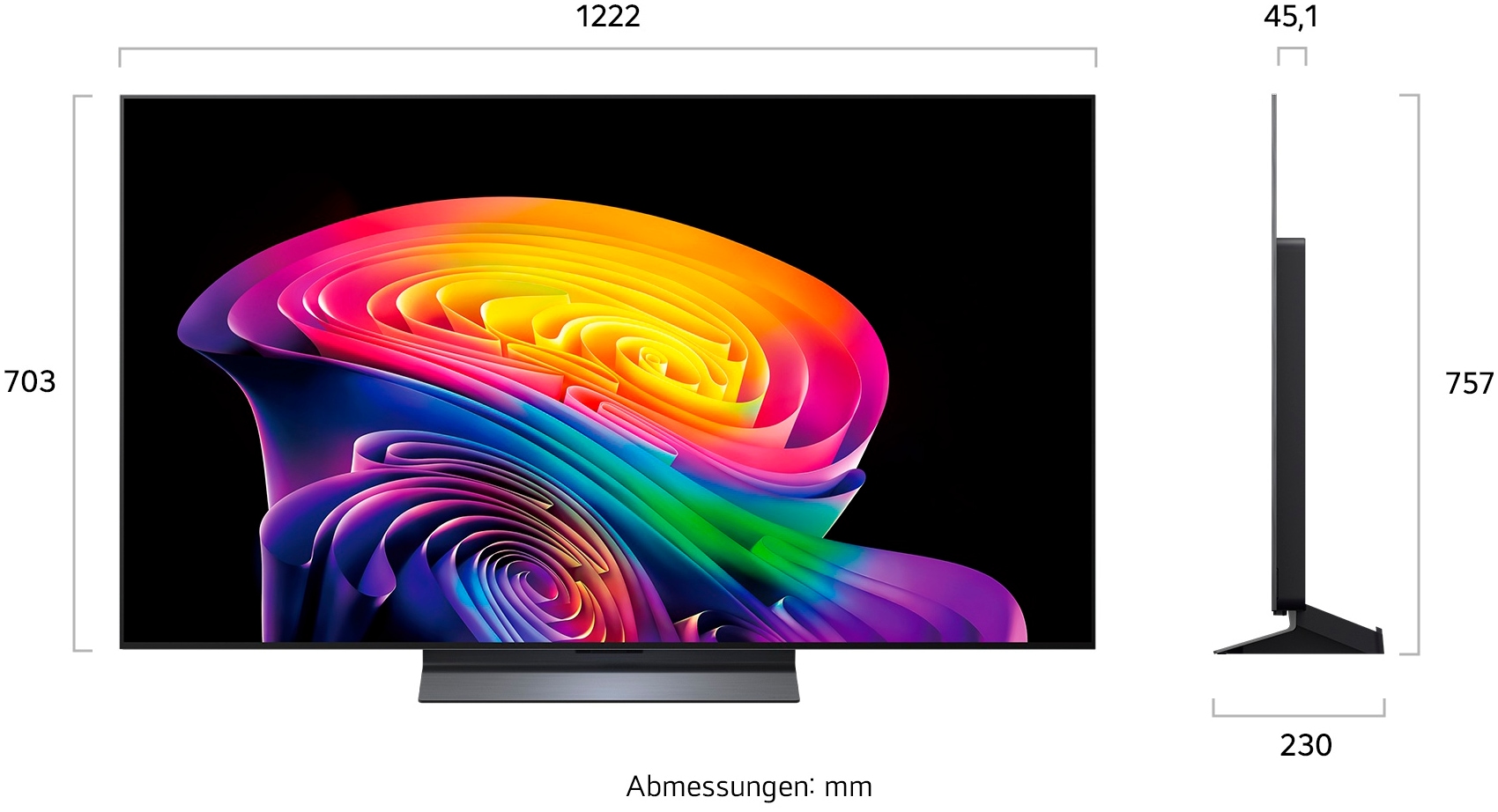 LG OLED-Fernseher »OLED55C68LA« 139 cm/55 ″ Smart-TV