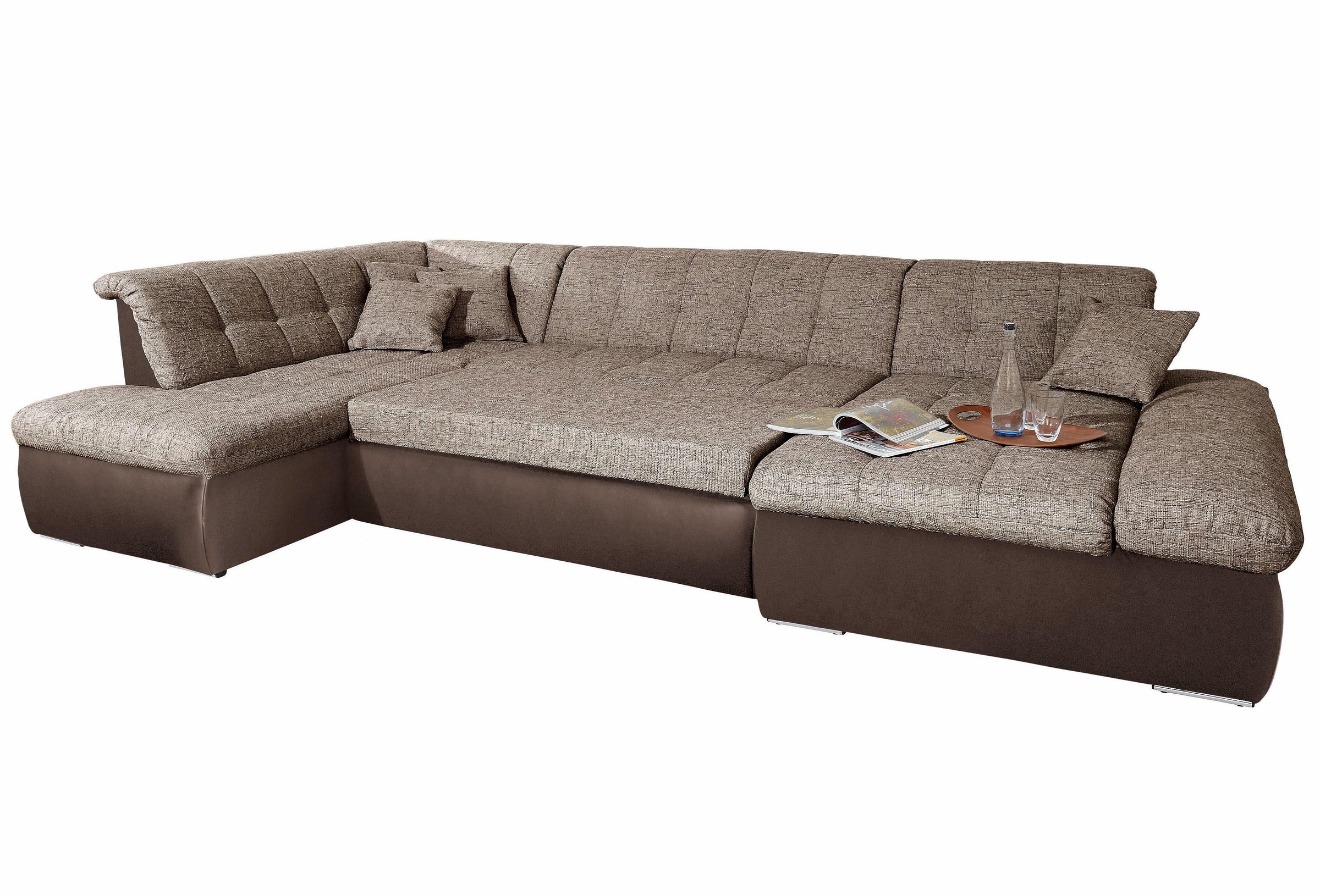 DOMO collection Wohnlandschaft »Moric U-Form, auch in Cord, Breite 353cm, v günstig online kaufen