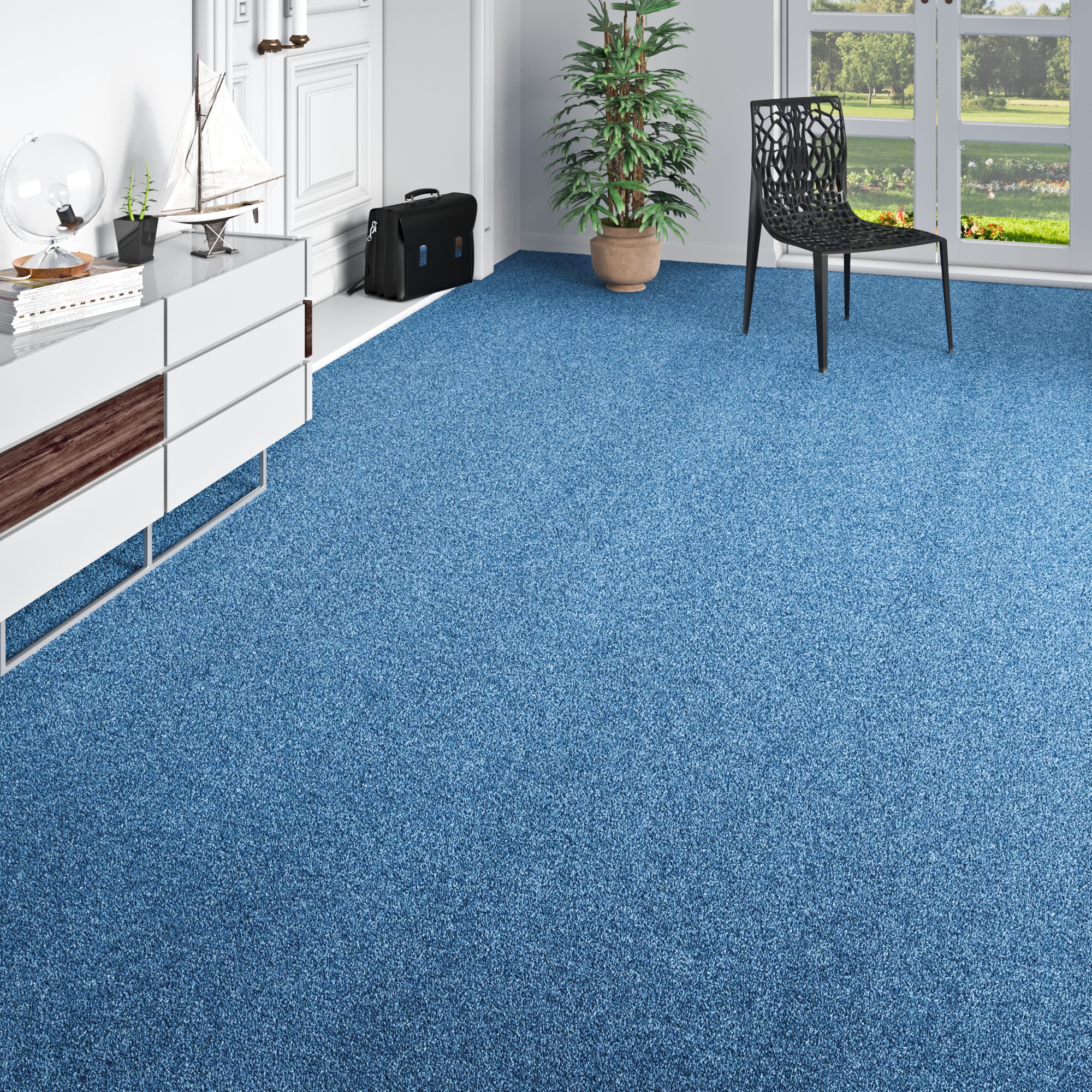 my home Teppichboden »Fortis, Schlinge, Made in Netherlands«, rechteckig, 5 mm Höhe, meliert, Breite 400 cm, Wohnzimmer, strapazierfähig
