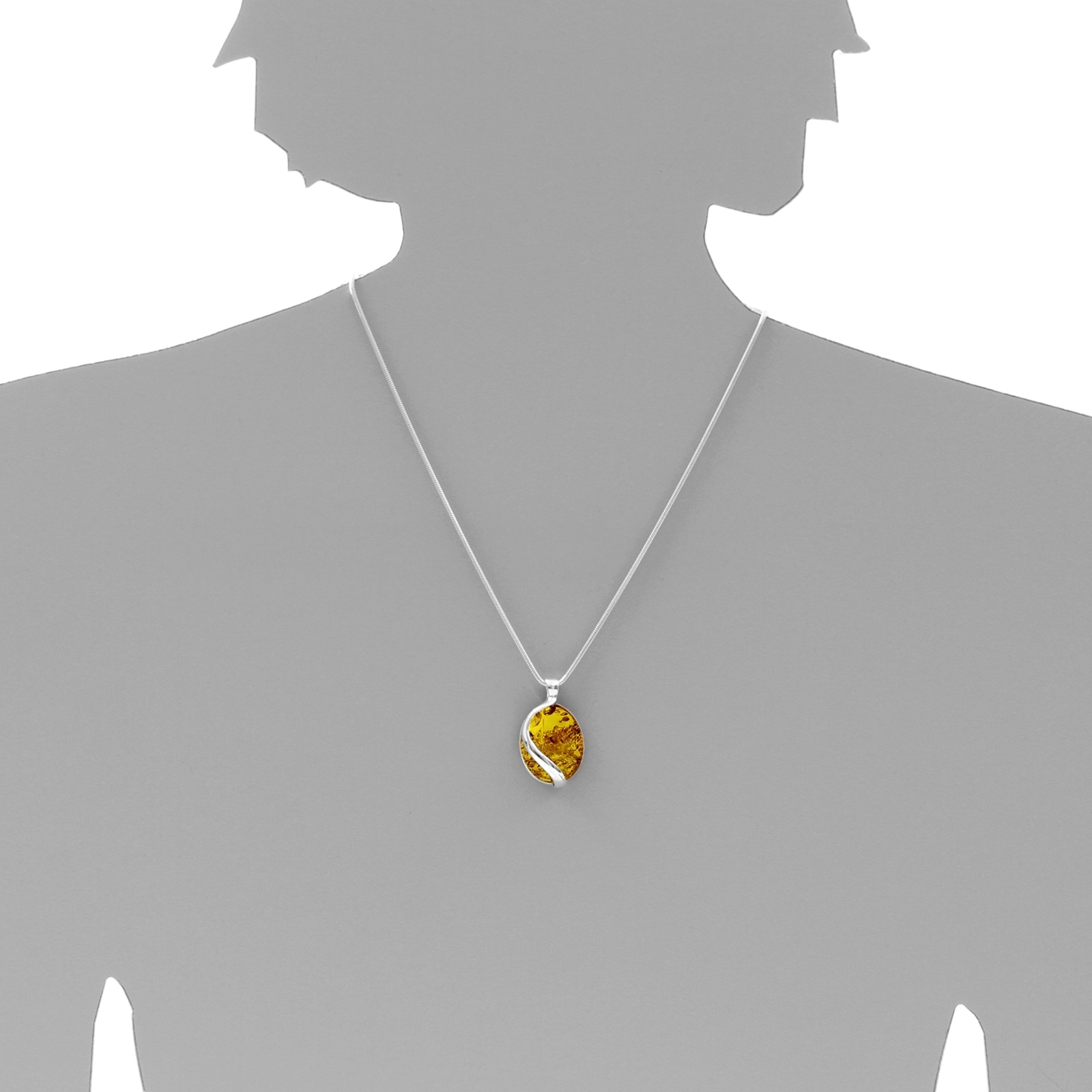 OSTSEE-SCHMUCK Kette mit Anhänger »Ostsee-Schmuck Kette mit Anhänger Estefanja«