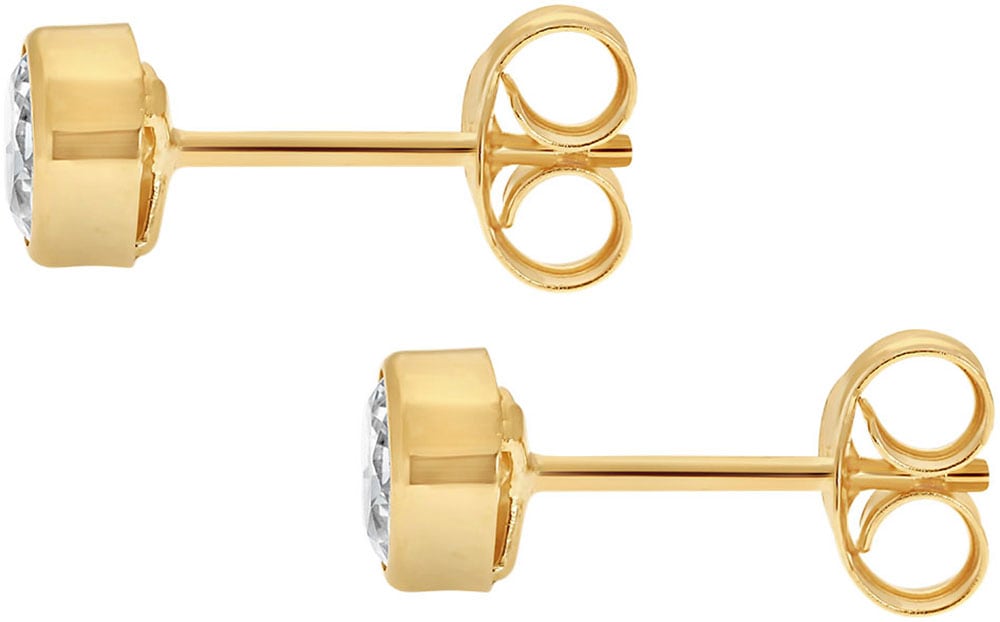 Firetti Paar Ohrstecker »Schmuck Geschenk Gold 375 Ohrschmuck Ohrringe Solitär«, mit Zirkonia (synth.)