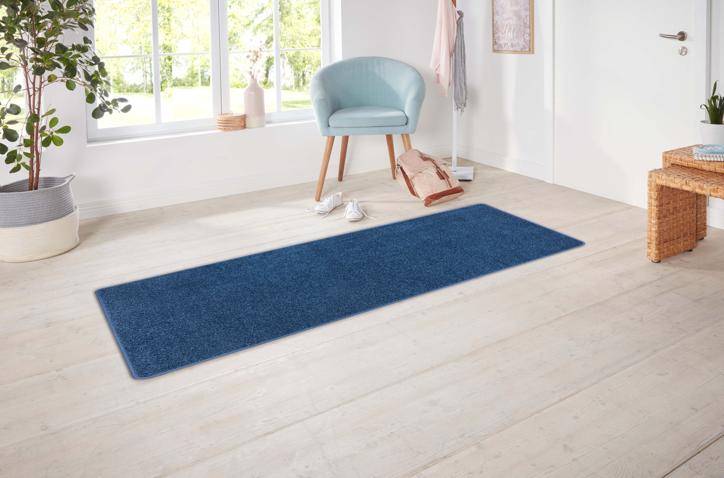 Hanse Home Exclusiv Läufer »Liberty«, rechteckig, 7 mm Höhe, Uni-Meliert, r günstig online kaufen