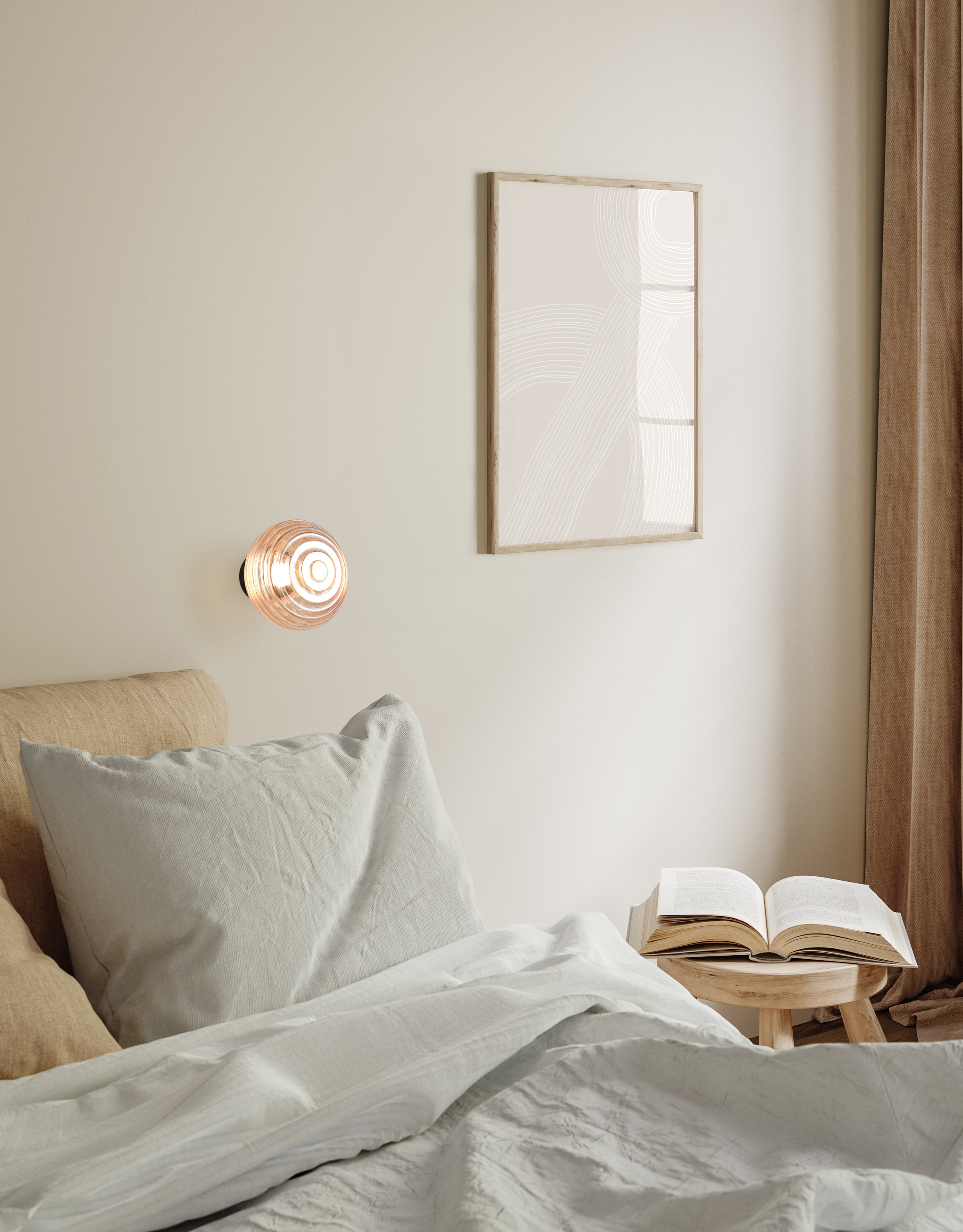 REALITY Leuchten LED Wandleuchte »EARL, runde Akku Wandlampe mit Touchdimmer, USB-Anschluss Ø 15,5cm«, 1 flammig, Leuchtmittel LED-Board | LED fest integriert, Akku Wandlampe Glasschirm, einfache Wandbefestigung, Tiefe 15 cm