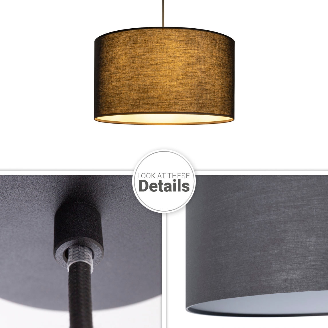Paco Home Pendelleuchte »HUGO UNI COLOR«, 1 flammig, Leuchtmittel E27   ohn günstig online kaufen