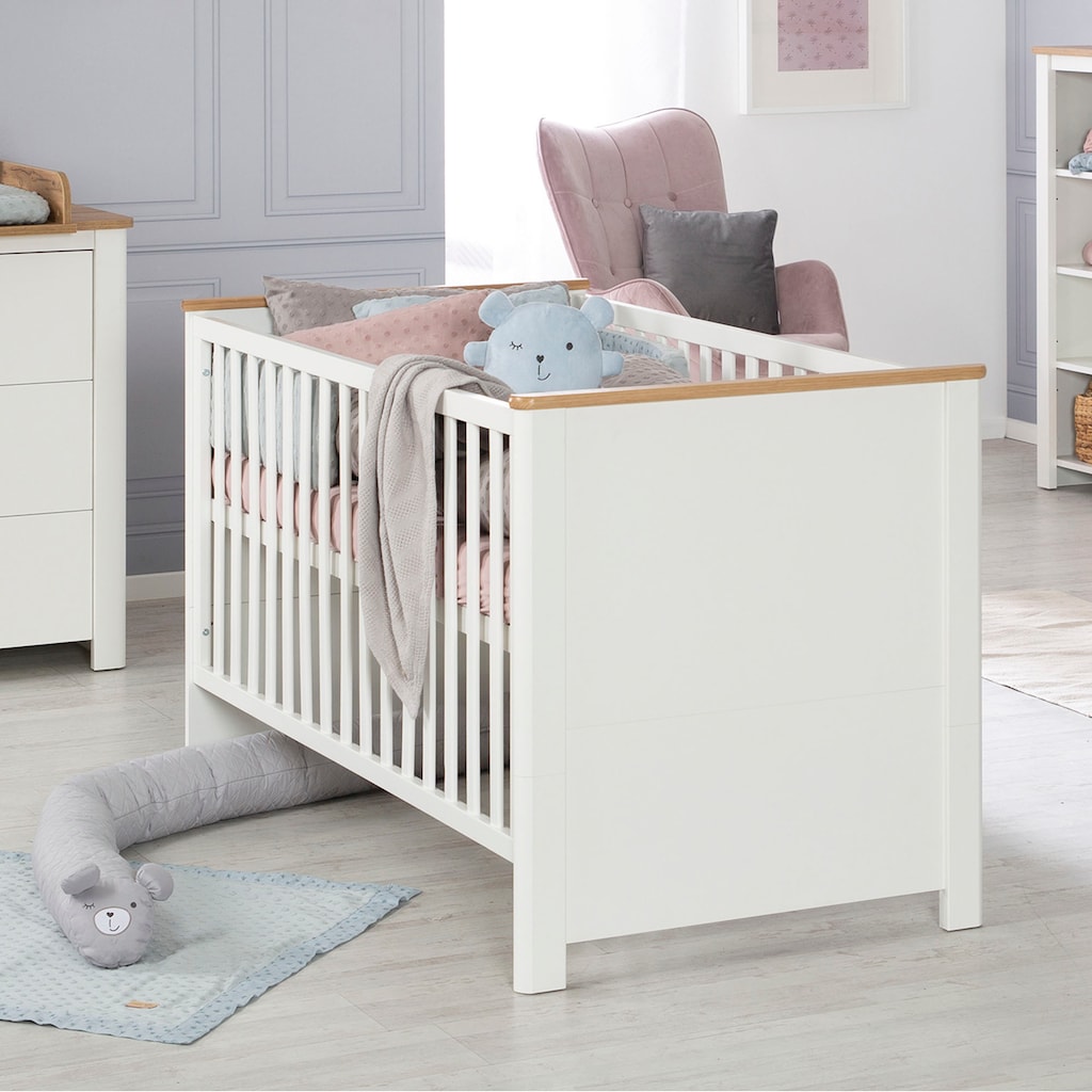 roba® Babyzimmer-Komplettset »Ava«, (Set, 3 St., Kinderbett, Wickelkommode, Kleiderschrank)