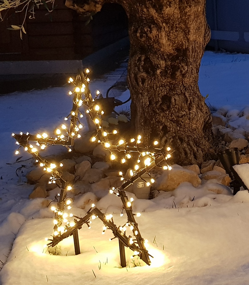 LED Stern »Caden, Weihnachtsstern, Weihnachtsdeko mit 150 LEDs«, Gartenstecker mit...