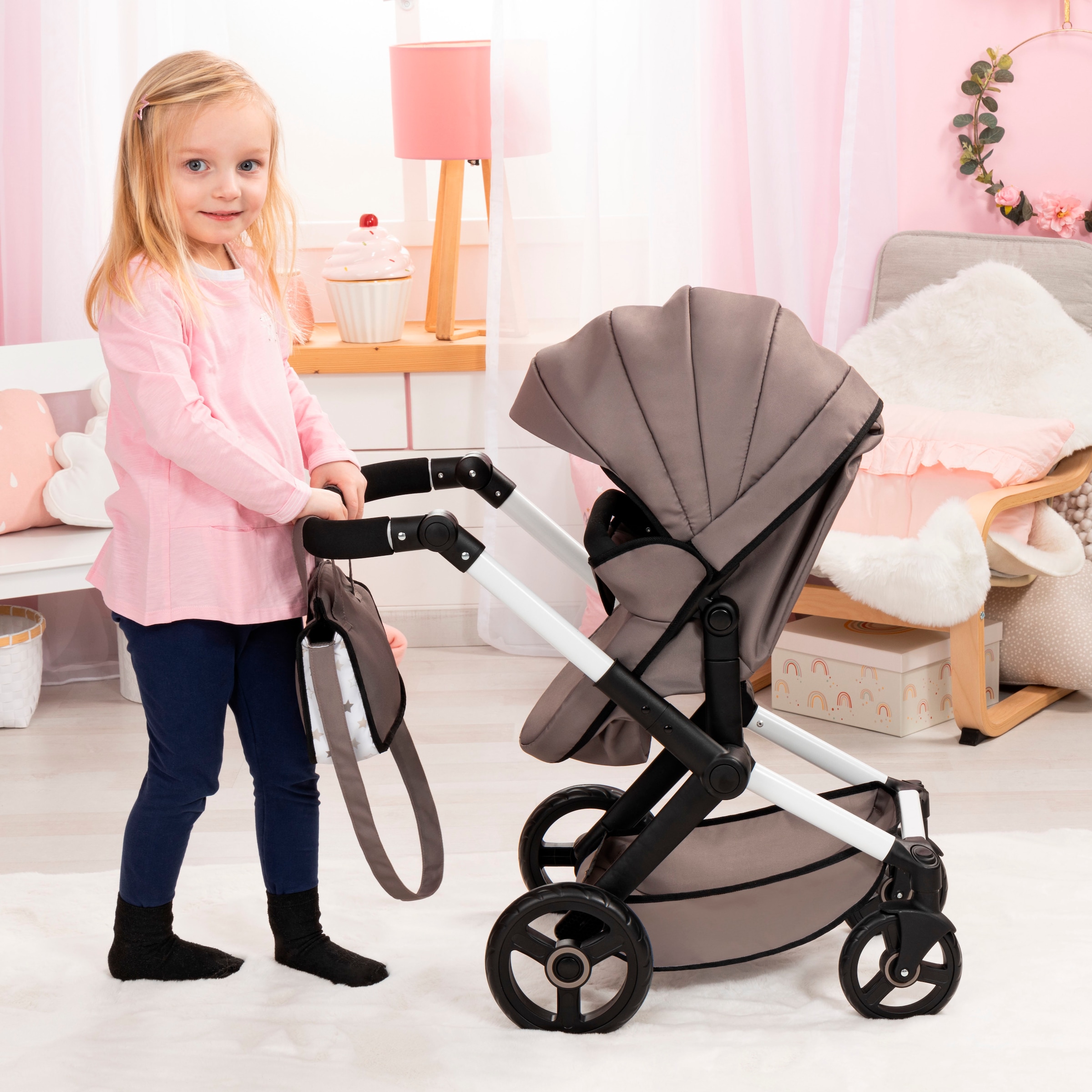 Bayer Kombi-Puppenwagen »Xeo, braun«