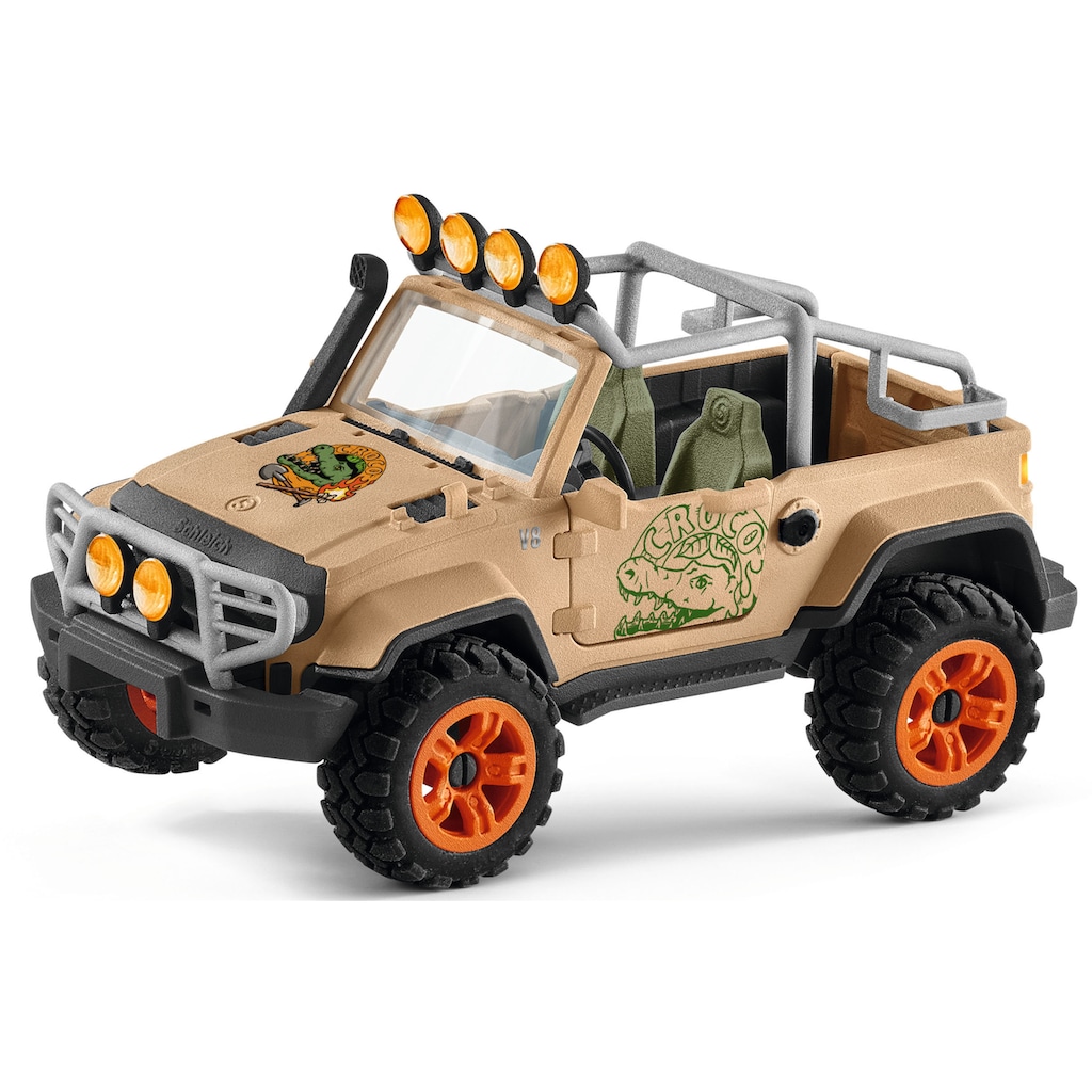 Schleich® Spielzeug-Auto »WILD LIFE, Geländewagen mit Seilwinde (42410)«, (Set)