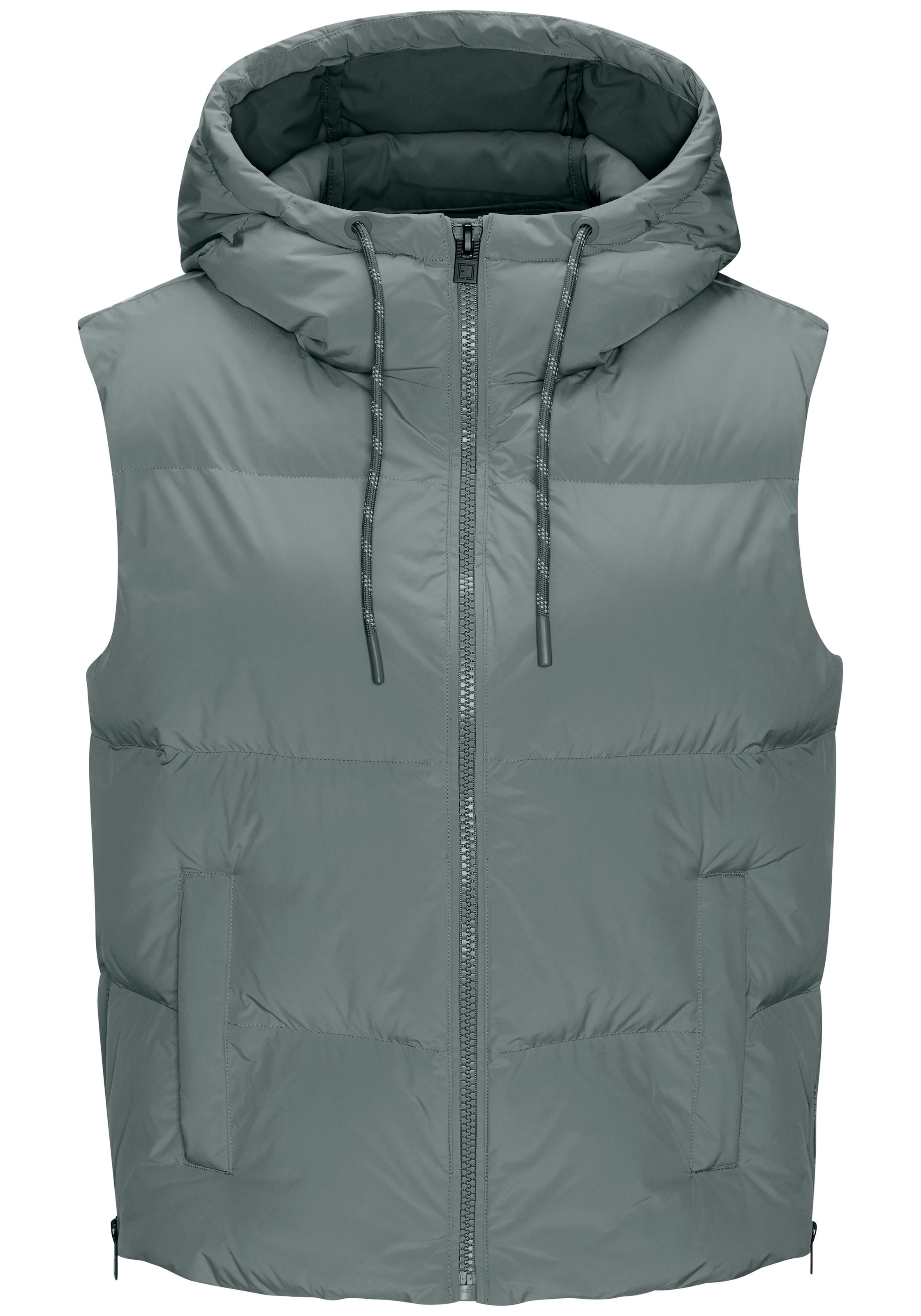 Elbsand Steppweste mit großem Logoprint auf dem Rücken