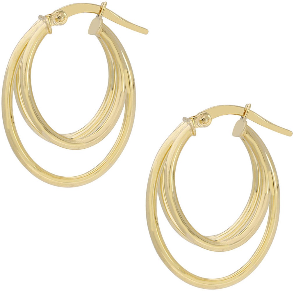 Firetti Paar Creolen »Schmuck Geschenk Gold 375 Ohrschmuck Ohrringe«