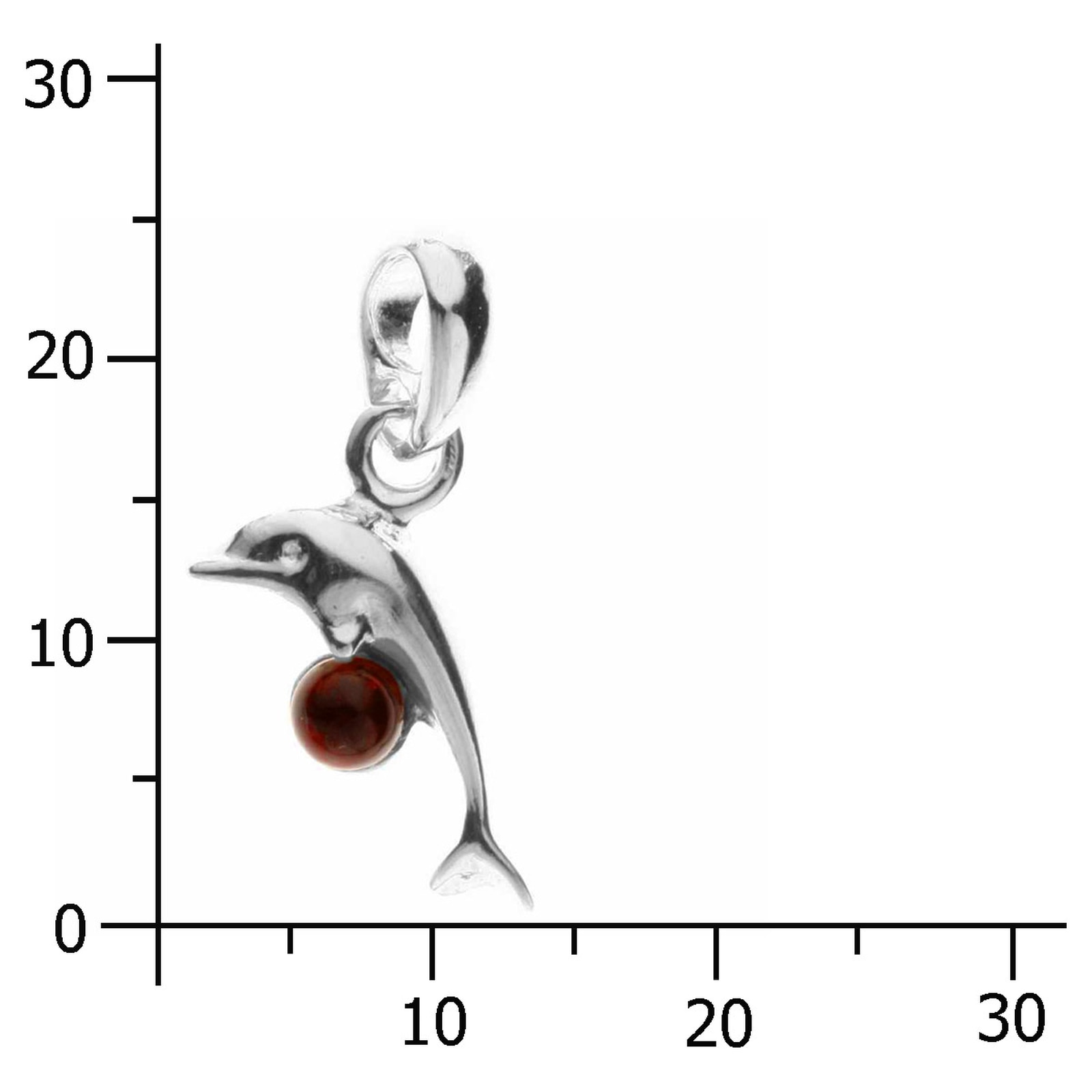 OSTSEE-SCHMUCK Kettenanhänger »Ostsee-Schmuck Anhänger Delphin Anhänger Delphin« 1 Stk. tlg.