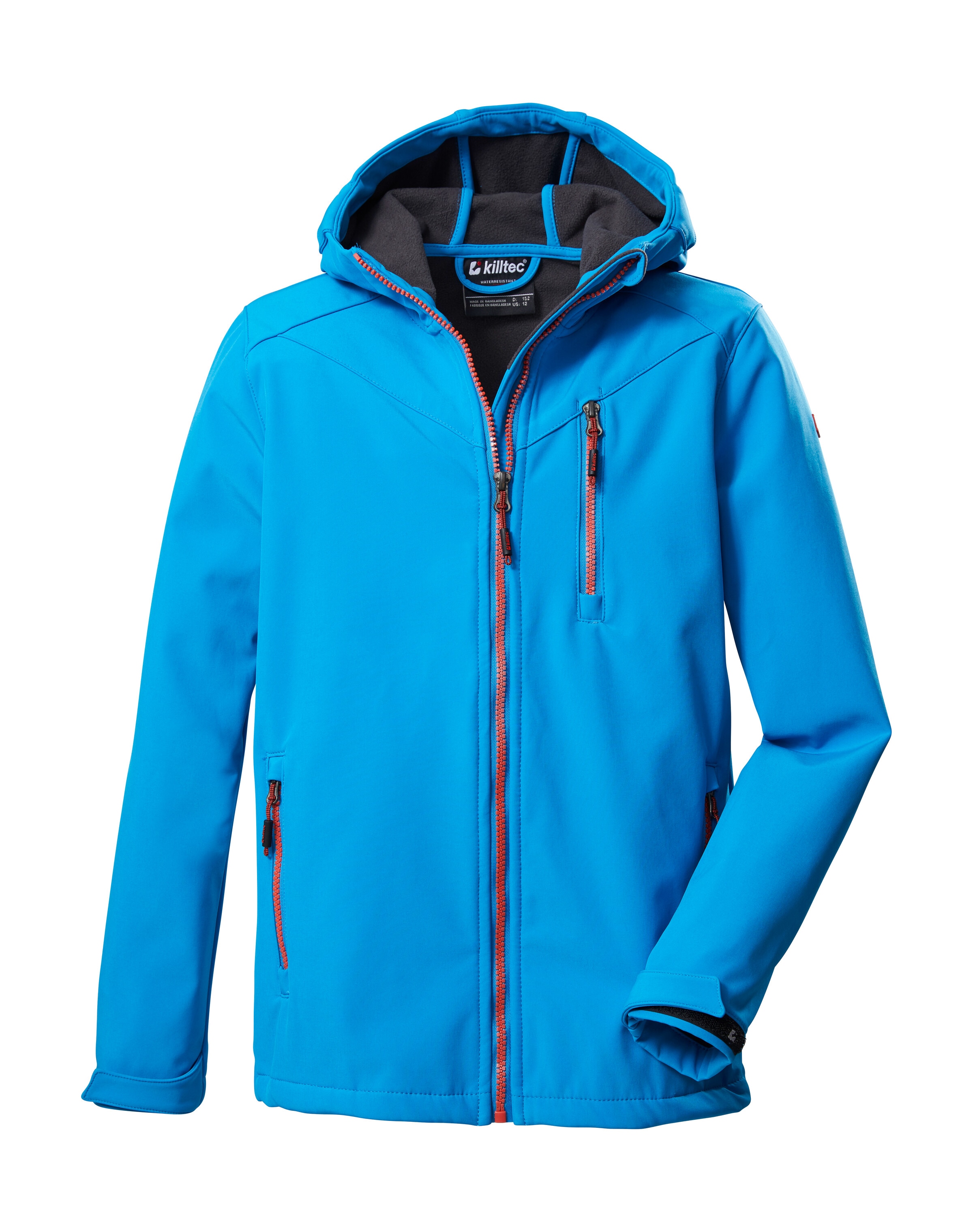 Killtec Softshelljacke »Boys Softshelljacke« Wasserabweisende Softshelljacke mit Kapuze, Fleece