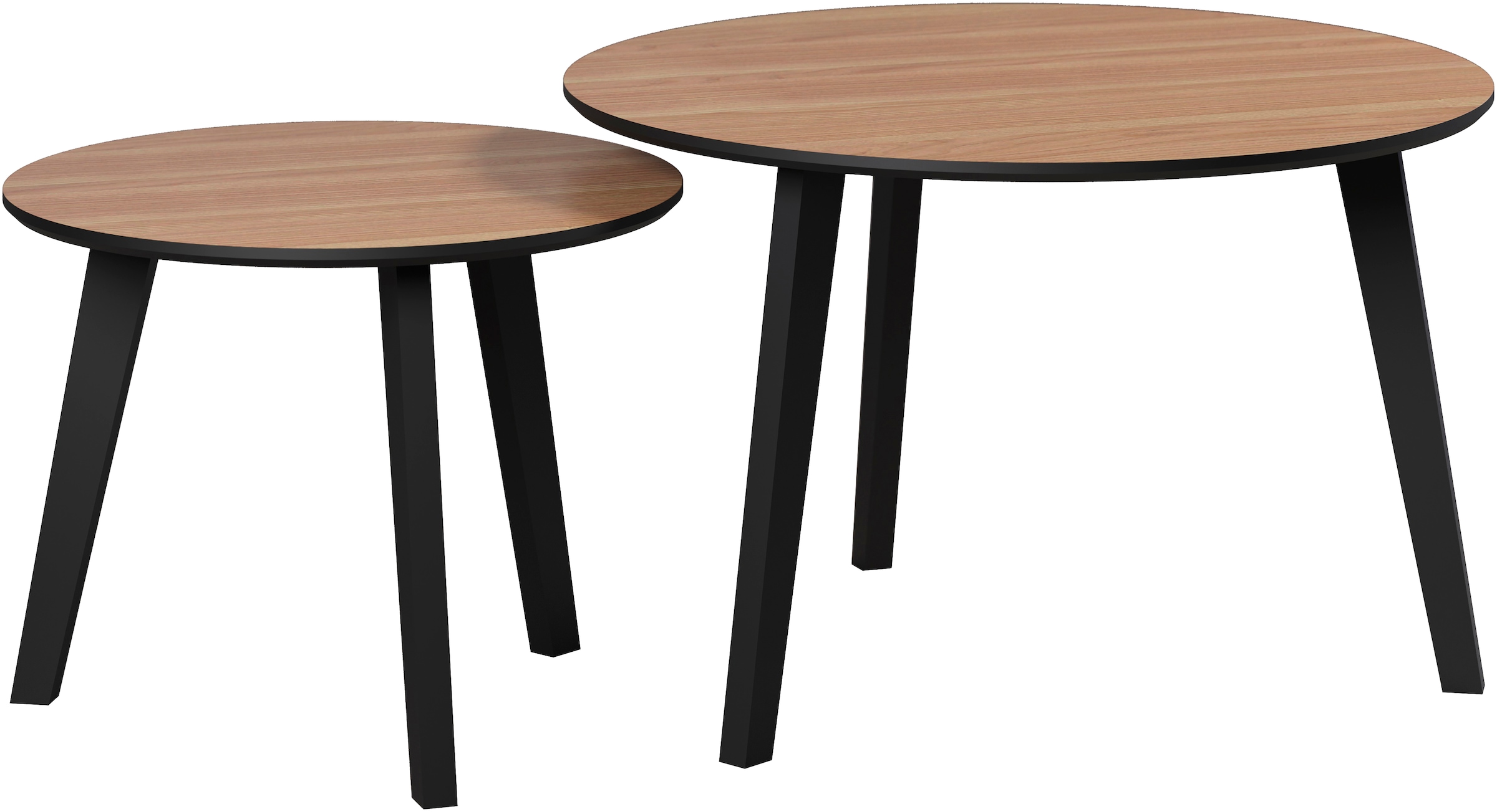 INOSIGN Couchtisch »Ronda«, (Set, 2 St.), Beistelltische mit Massivholzfüße günstig online kaufen