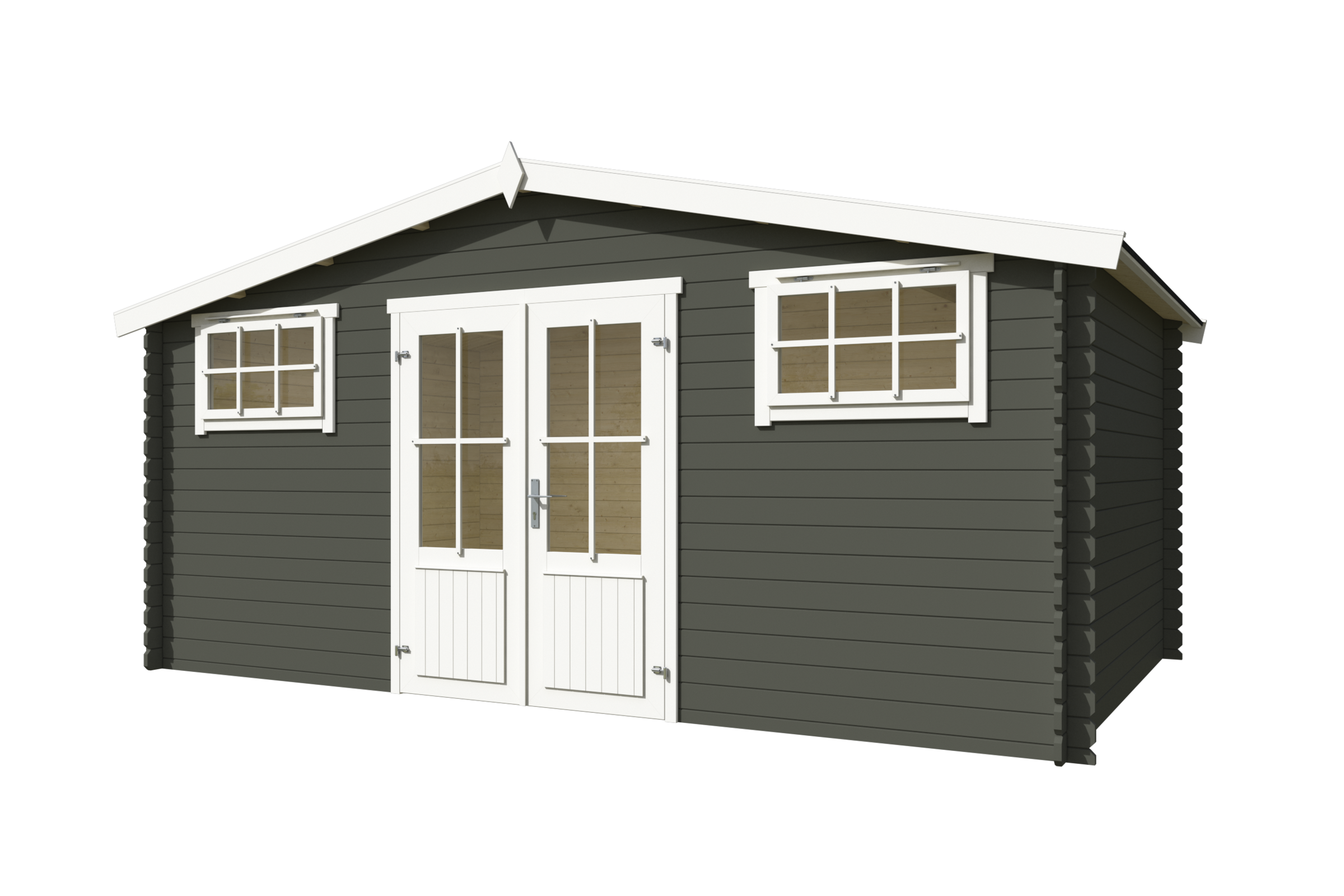 Nordic Holz Gartenhaus »Washington« mit breitem Einstieg und 2 Oberlichter